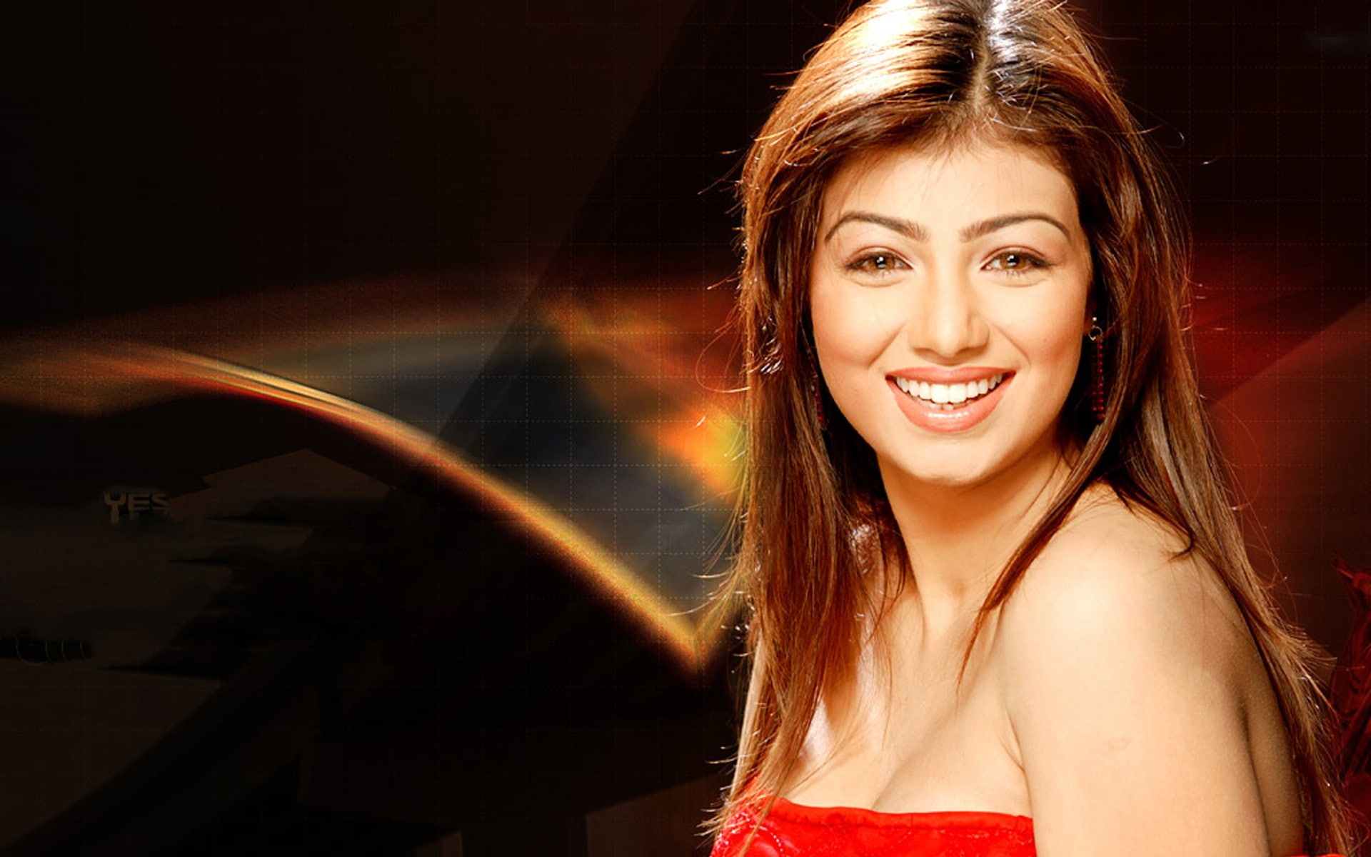 young adult, one person, hair, teeth, beauty, looking at camera, headshot, nightlife, adult, Bollywood, smiling, Ayesha Takia, long hair, emotion, 1080P, HD Wallpaper