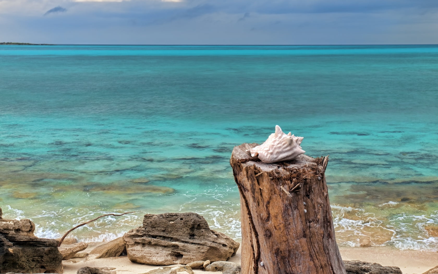 wooden post, island, blue, tropical Climate, rock - Object, land, driftwood, 720P, white, tourist Resort, day, beach, seascape, tourism, tranquility, beauty In Nature, HD Wallpaper