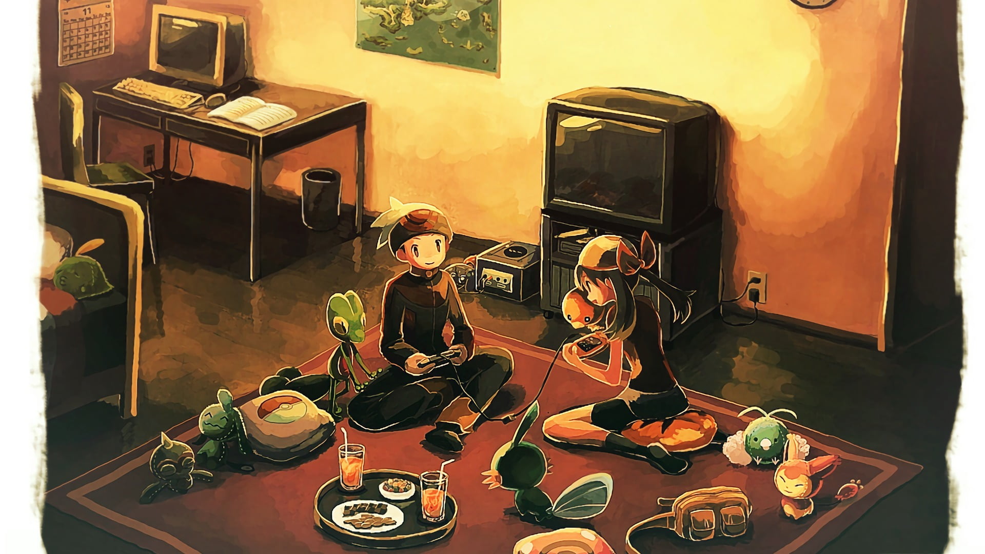 GameCube, household equipment, kitchen utensil, Pokémon, indoors, lifestyles, print, business, real people, still life, video games, table, 1080P, cup, HD Wallpaper