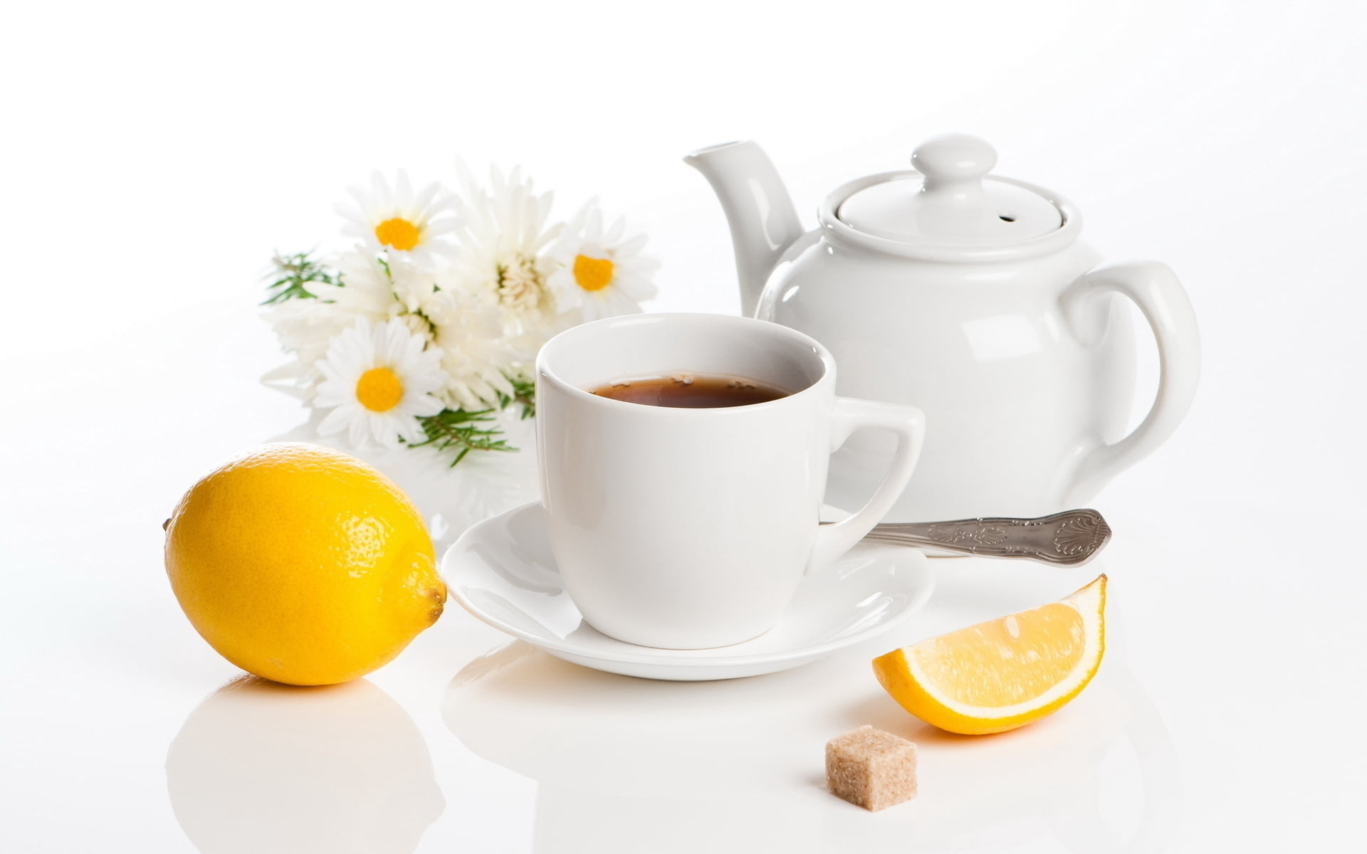 no people, drink, heat - Temperature, refreshment, breakfast, food and drink, fruit, service, sugar, lemon, 1080P, citrus Fruit, afternoon Tea, orange, HD Wallpaper