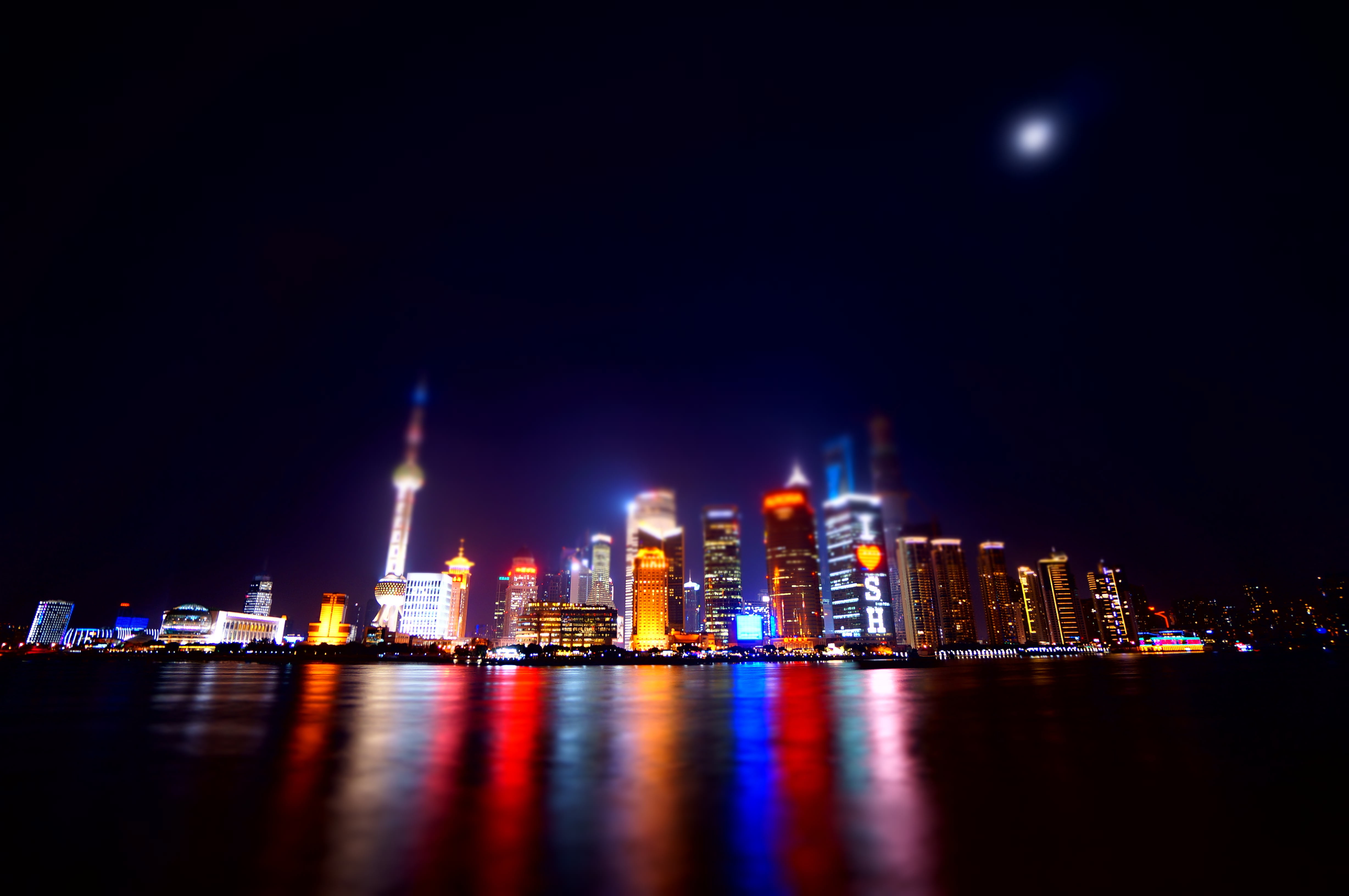 landscape, building exterior, nightlife, architecture, city, financial district, cityscape, outdoors, downtown district, illuminated, built structure, building, HD Wallpaper