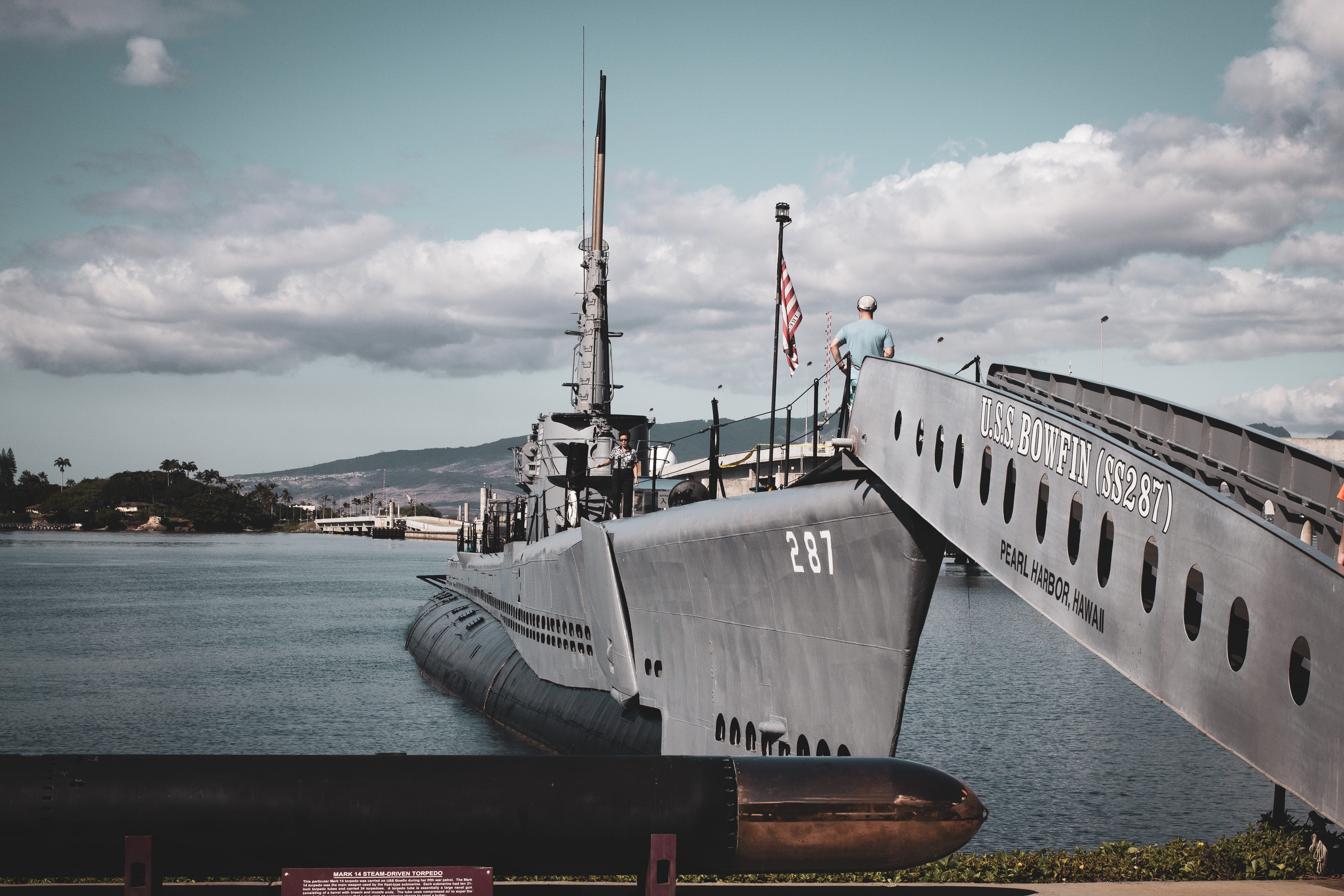 travel, architecture, building exterior, transportation, sunlight, harbor, outdoors, person, dock, day, nature, pier, sea, submarine, ship, vehicle, 4K, HD Wallpaper