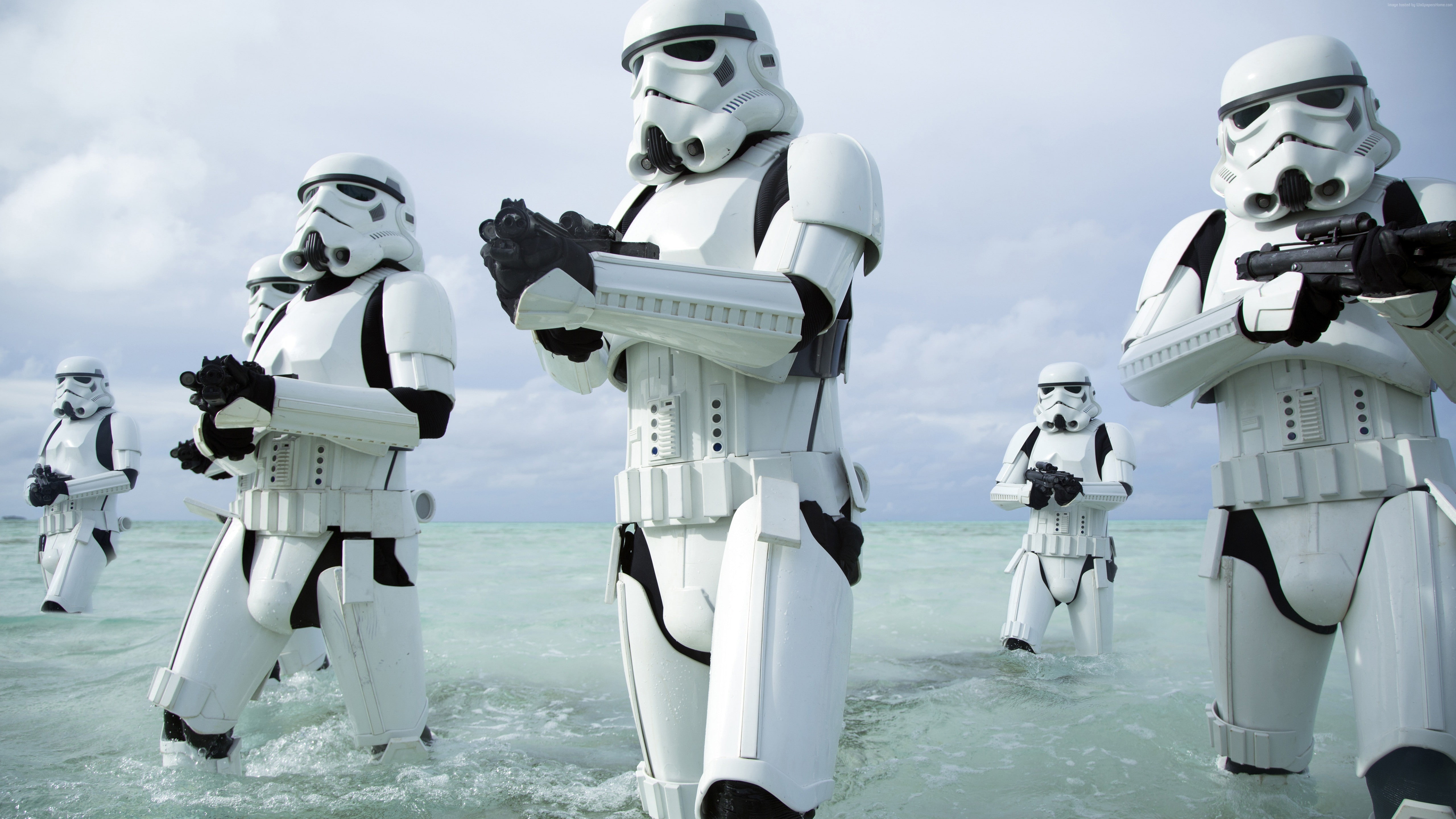 5K, Rogue One: A Star Wars Story, clone trooper, stormtroopers, Best Movies of 2016, HD Wallpaper