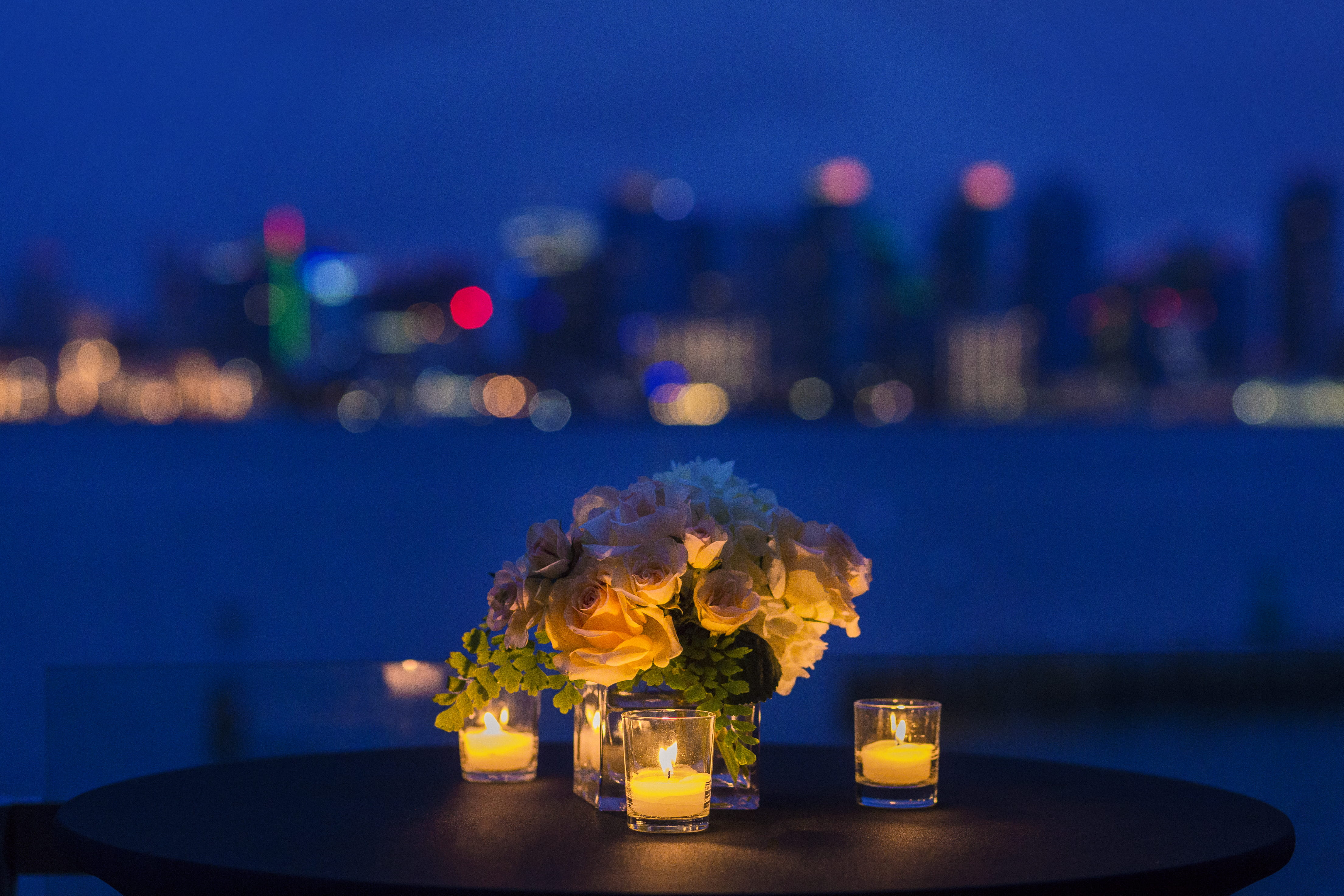 plant, space, flower, astronomy, flowering plant, focus on foreground, tealight, night, tabletop, freshness, three, close-up, wooden, coasterra, lighting, HD Wallpaper