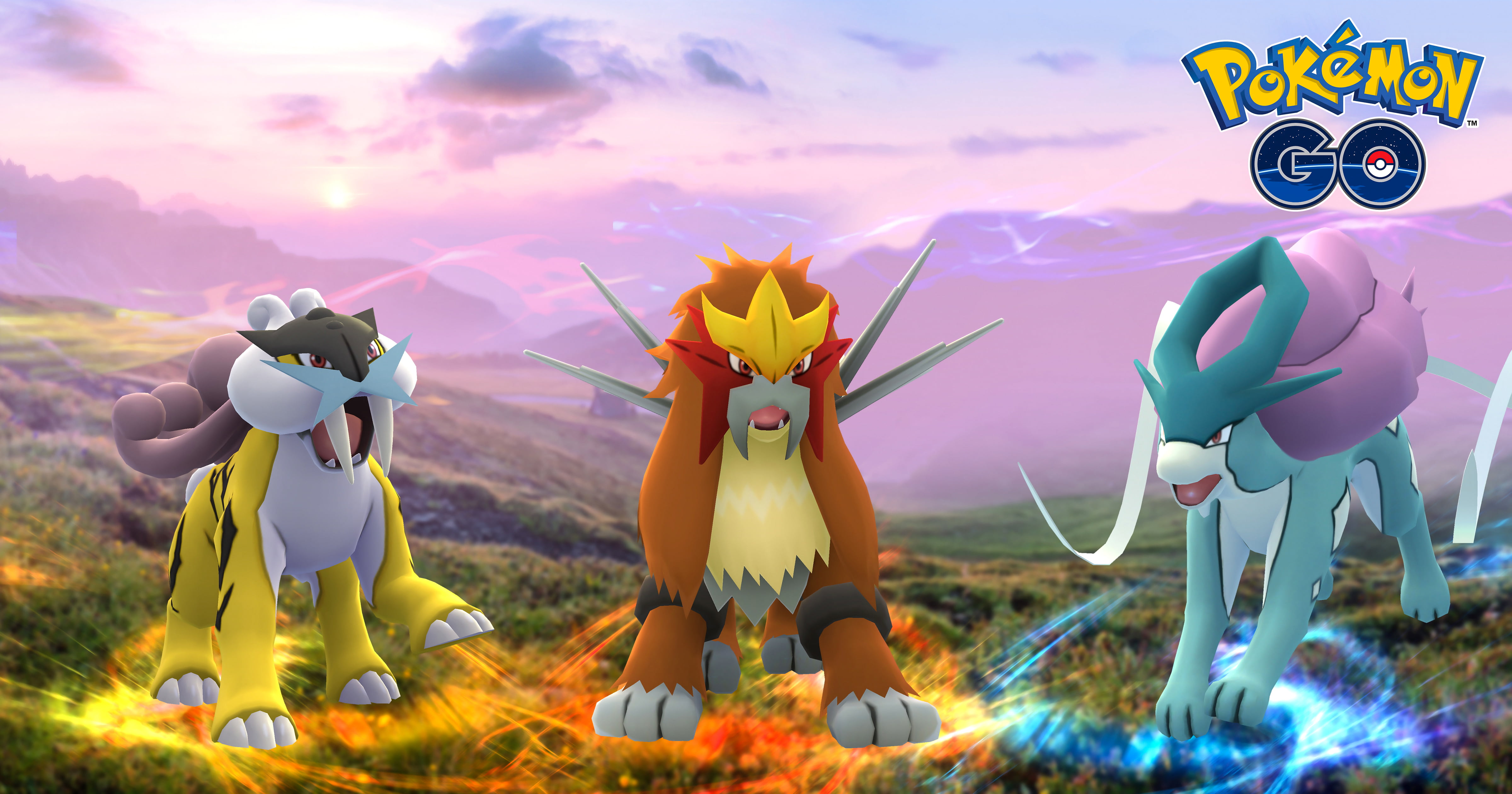 Raikou (Pokémon), Pokemon Go, 4K, Pokémon, Suicune (Pokémon), Pokémon GO, Entei (Pokémon), HD Wallpaper