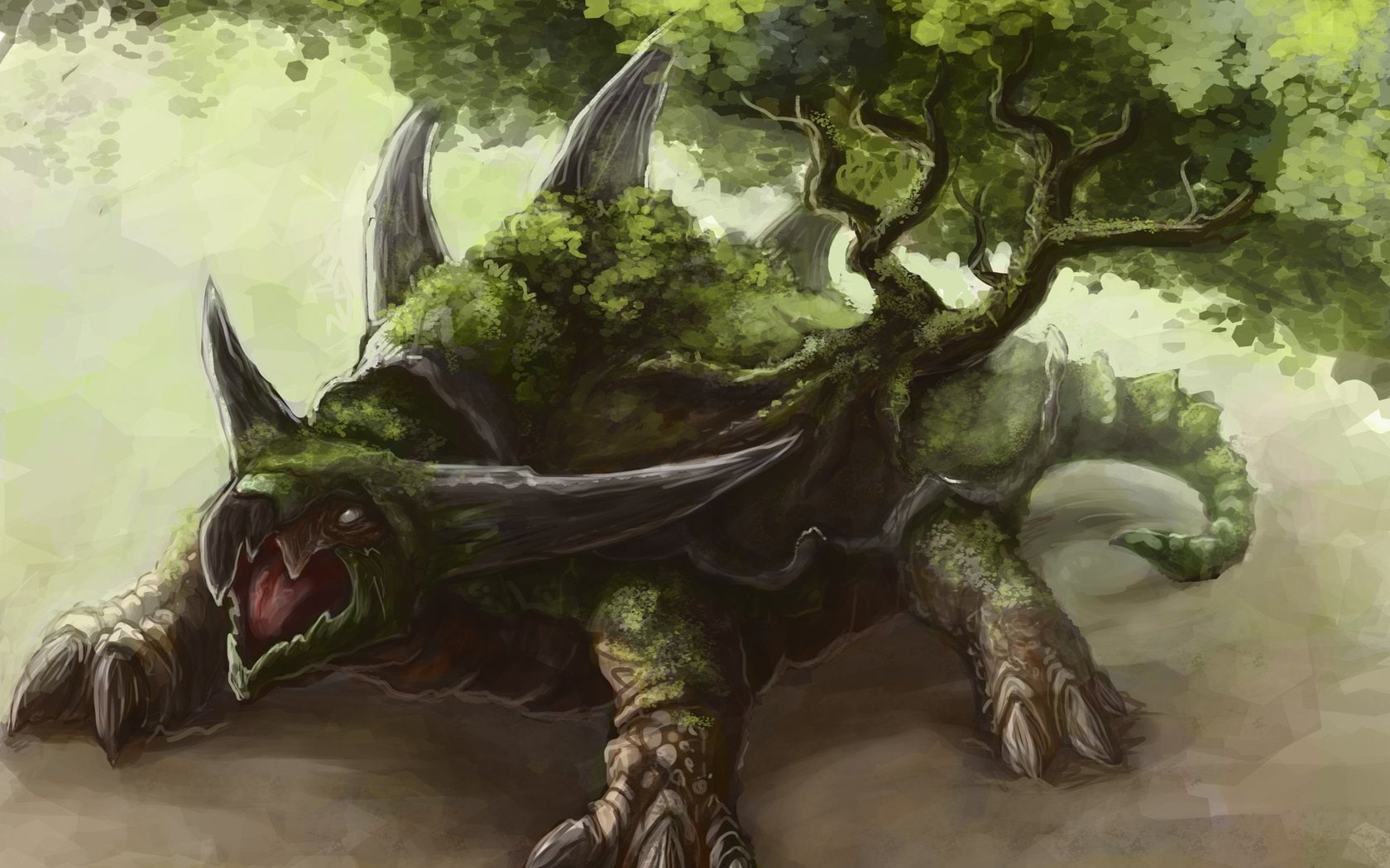 Torterra (Pokémon), dinosaur, 720P, Pokémon, HD Wallpaper