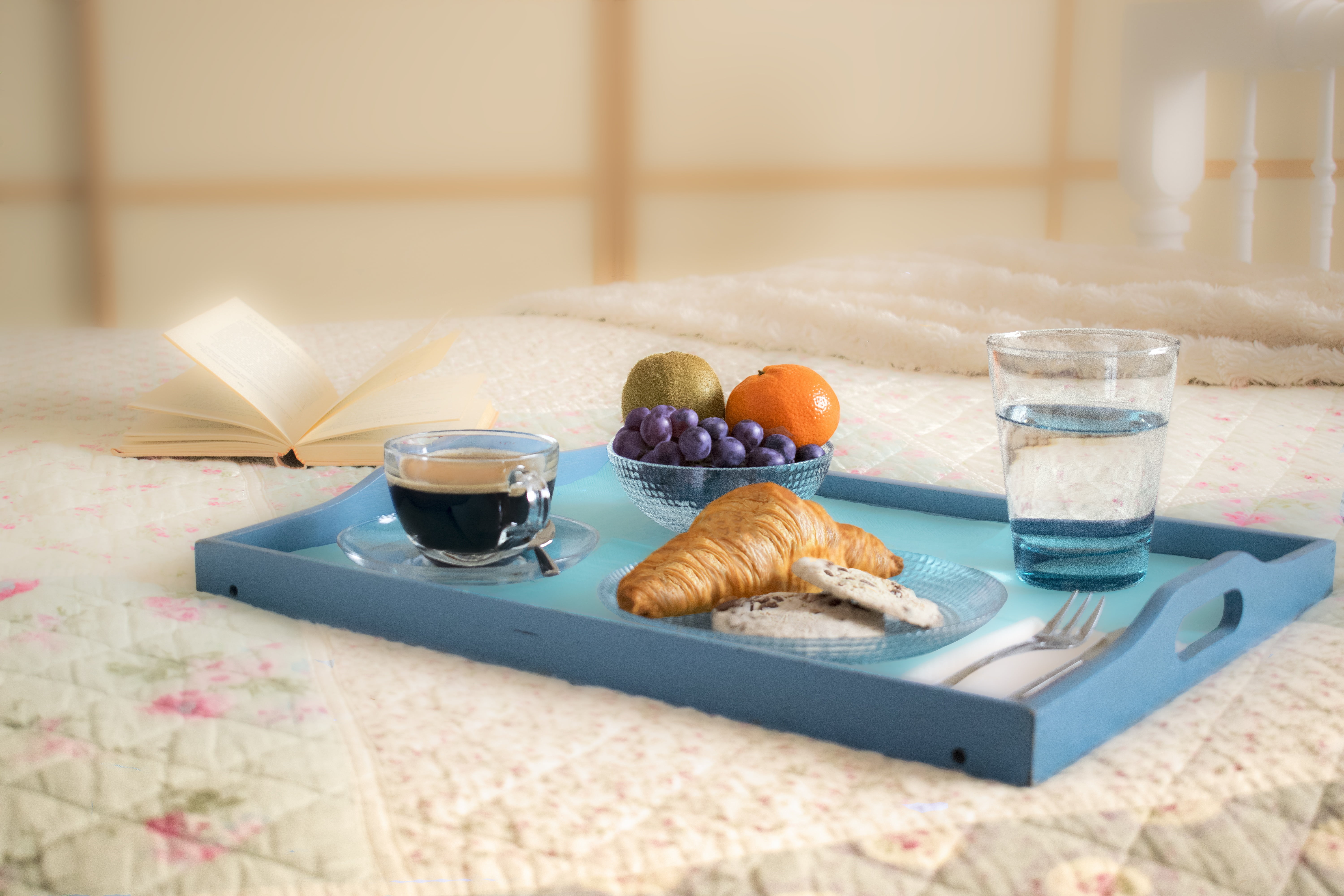 bread, wellbeing, drink, book, two, blue, clear, crockery, domestic room, 5K, healthy eating, breakfast, cup, food and drink, household equipment, drinks, HD Wallpaper