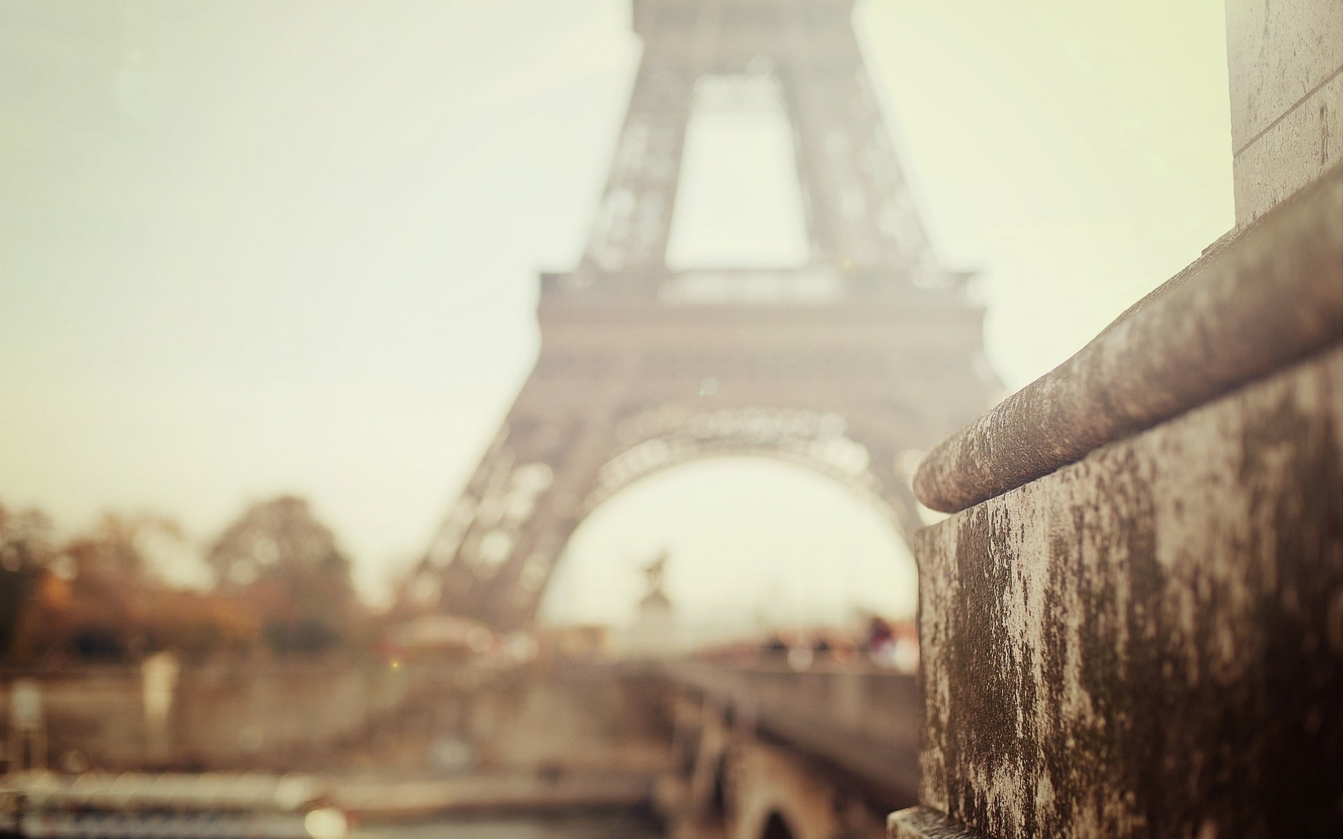 depth of field, city, Paris, photography, 1080P, urban, architecture, Eiffel Tower, HD Wallpaper