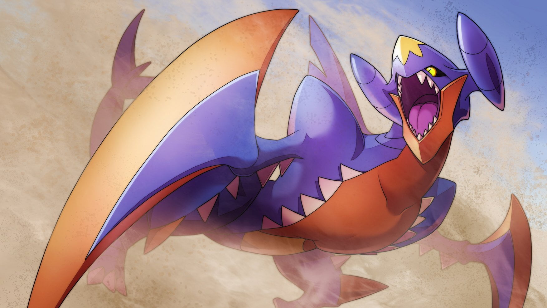 close-up, sea, 720P, sea life, animals in the wild, marine, no people, swimming, Pokémon, vertebrate, Garchomp (Pokémon), purple, group of animals, nature, HD Wallpaper
