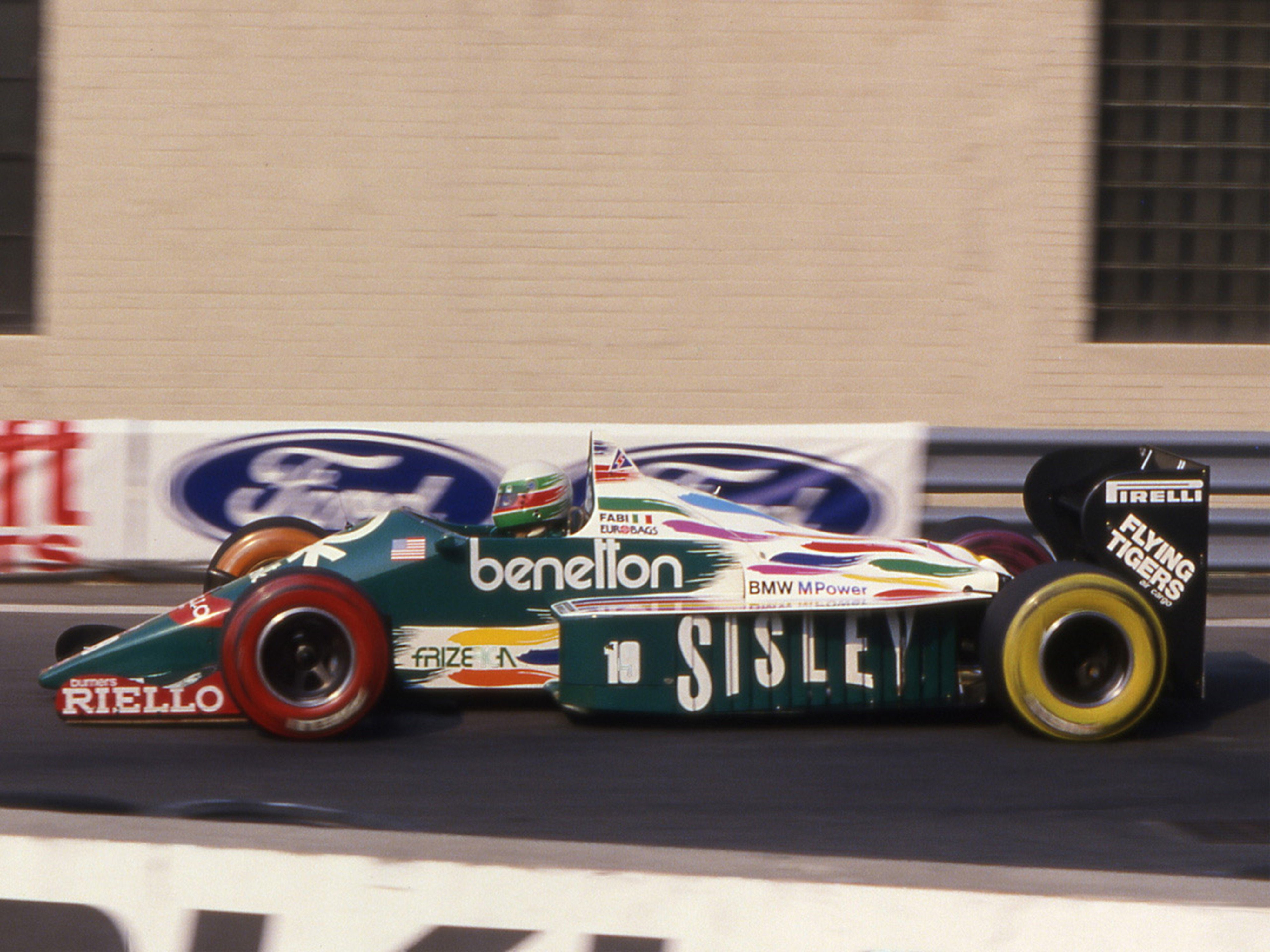 car, racing, formula 1, benetton, 4K, race, b186, 4000x3000, vehicle, supercar, 1986, HD Wallpaper