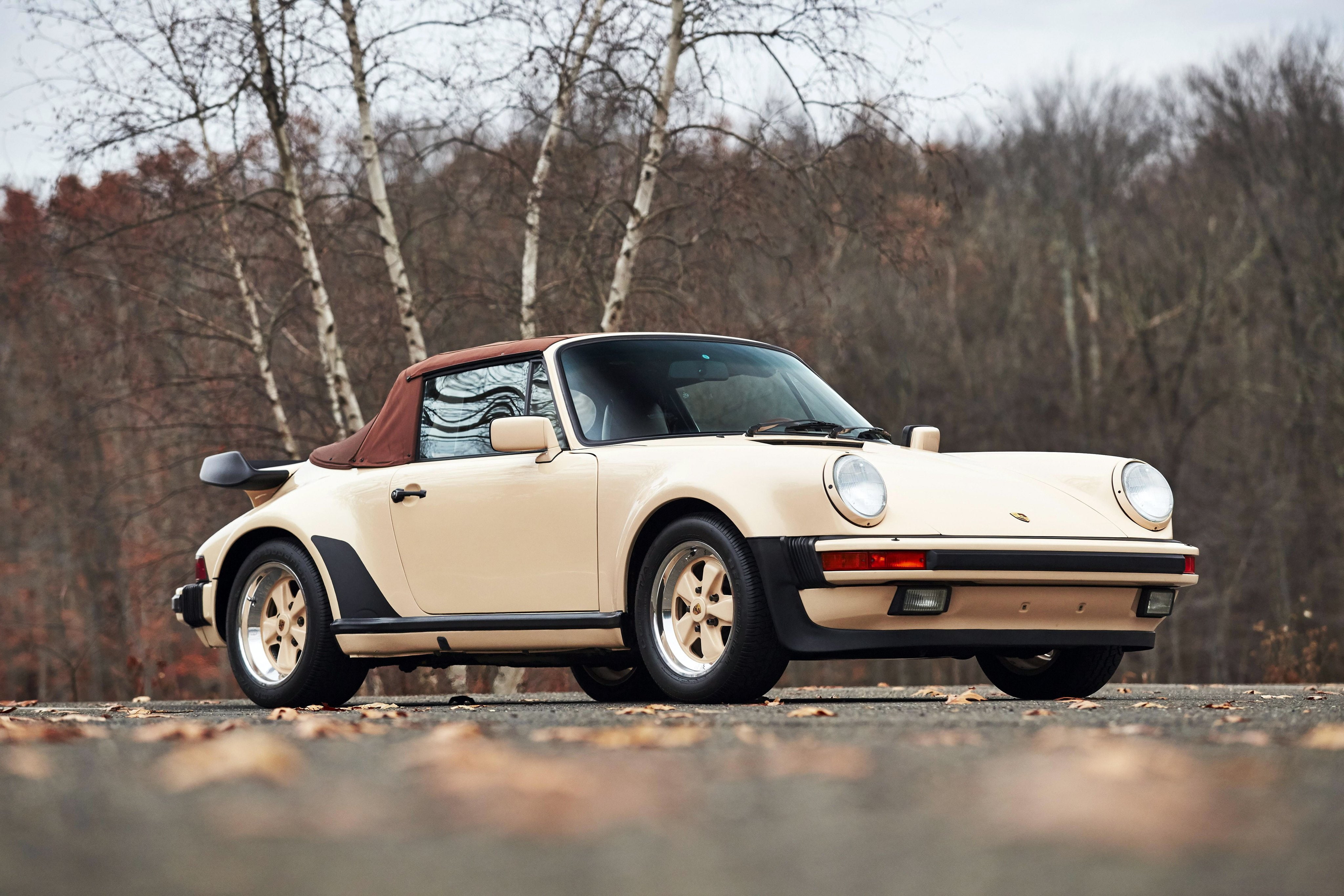 911, 4K, porsche, 1986, us-spec, 930, cabriolet, 3-3, turbo, HD Wallpaper