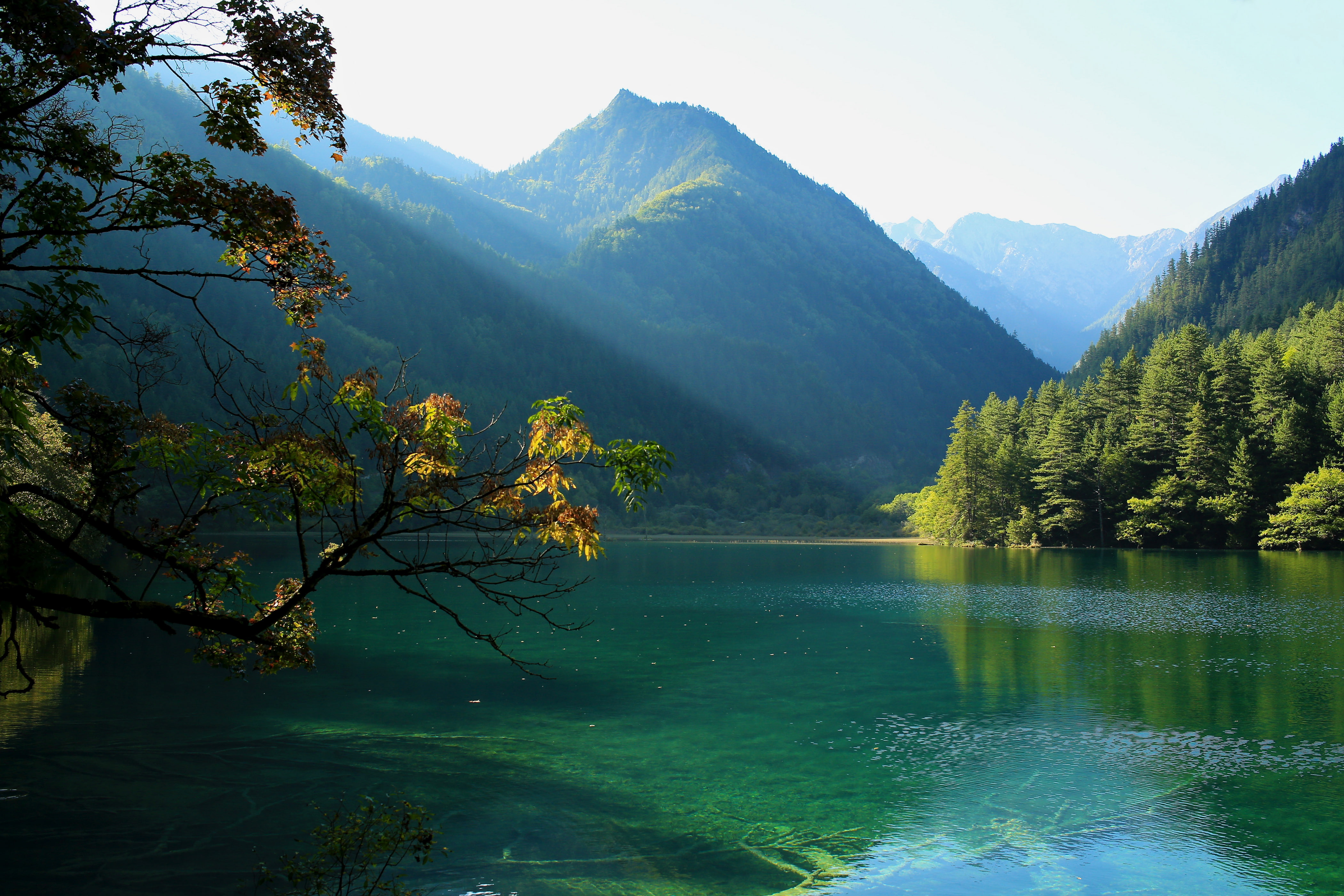 woodland, China, no People, valley, tranquil Scene, tranquility, nature, mountains, blue, green, landscape, mountain Peak, non-Urban Scene, scenics, mountain, HD Wallpaper