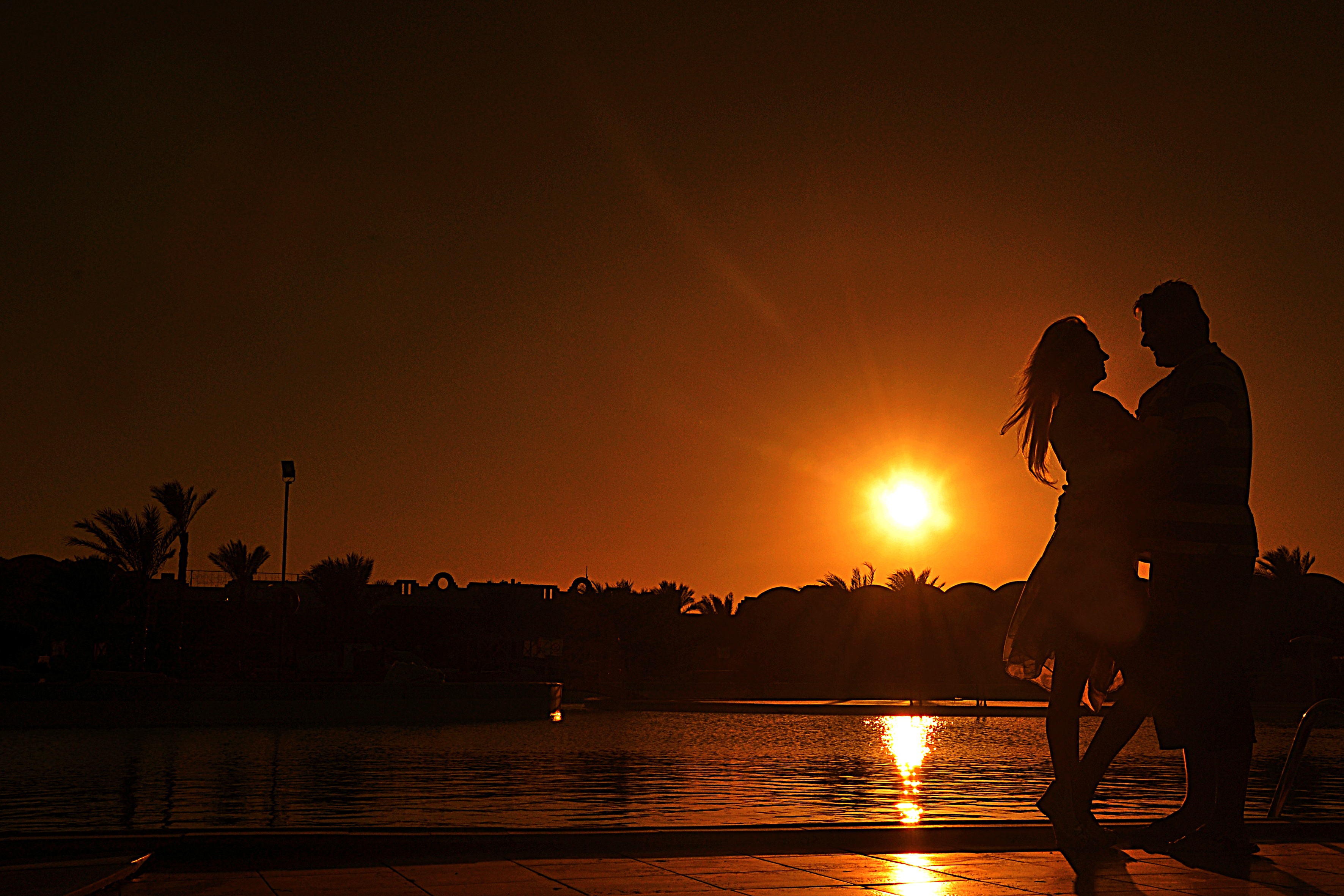 sea, evening, standing, two people, people, sunset, adult, women, beside, beauty in nature, beach, couple - relationship, nature, holidays, couple, body, HD Wallpaper