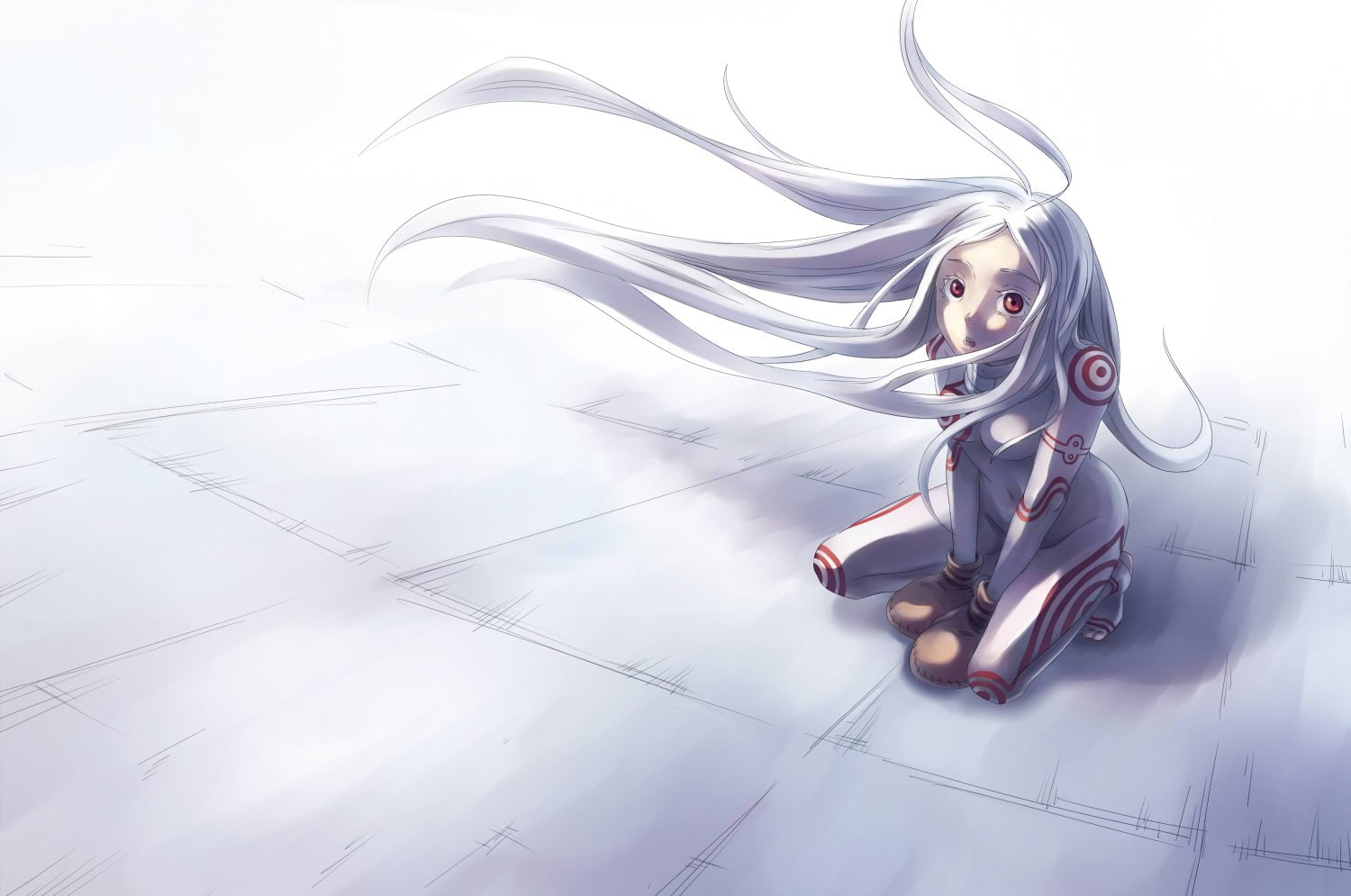deadman, 720P, hair, red, wonderland, shiro, eyes, long, HD Wallpaper
