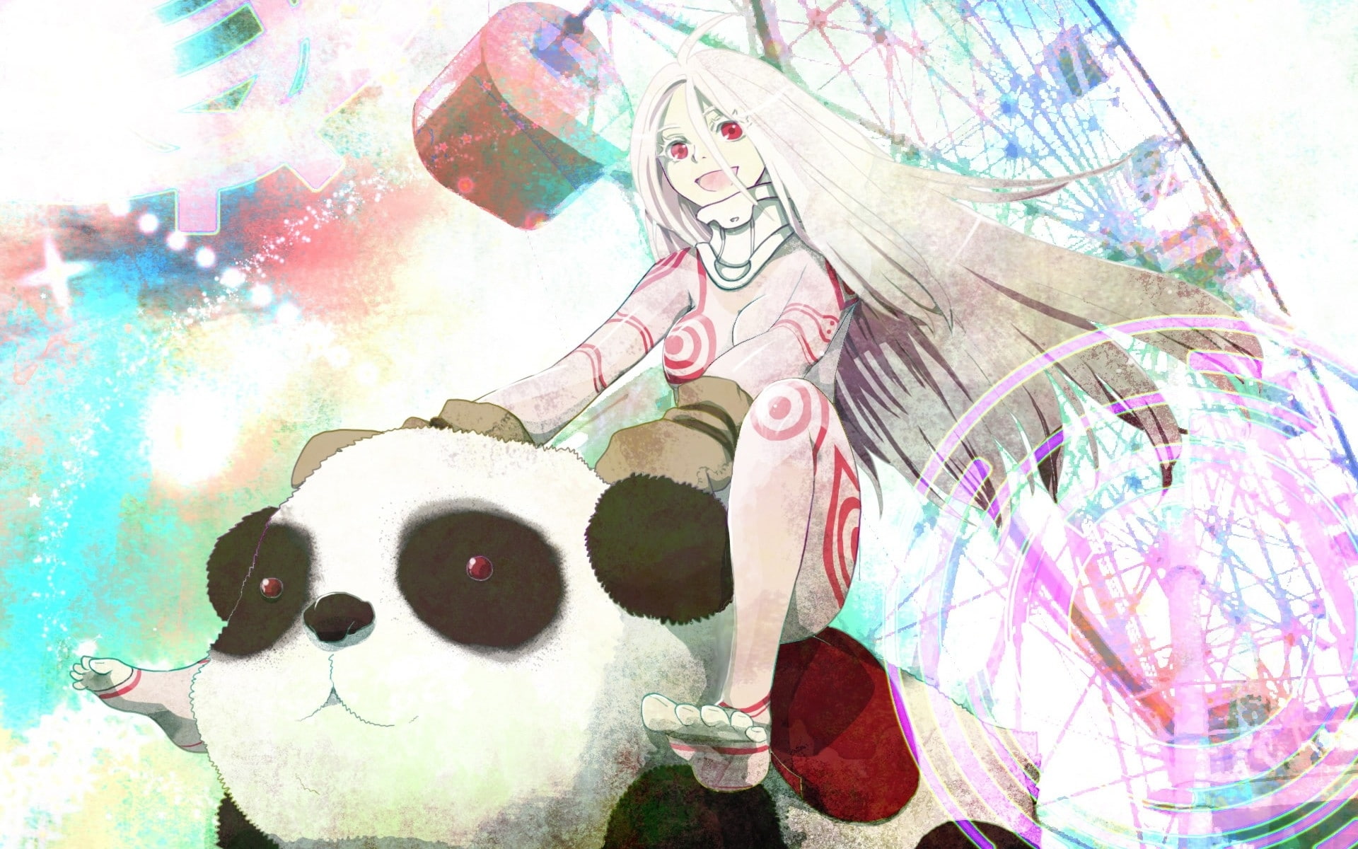 stuffed toy, graffiti, chinese new year, human representation, festival, outdoors, art and craft, creativity, digital composite, shiro, deadman wonderland, HD Wallpaper