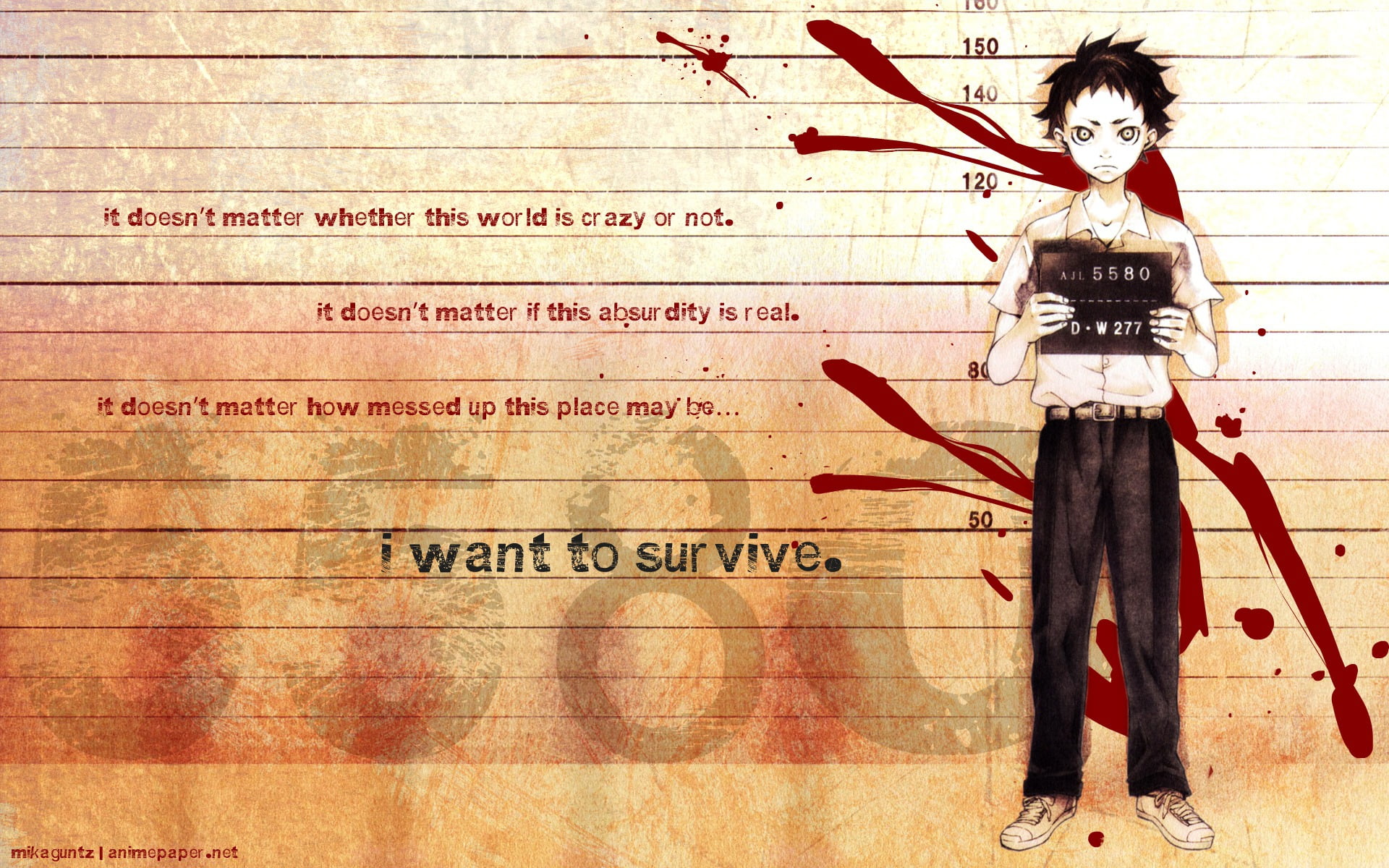 wonderland, hair, wall - building feature, standing, black, 1080P, beauty, ganta, women, short, front view, real people, art and craft, western script, HD Wallpaper
