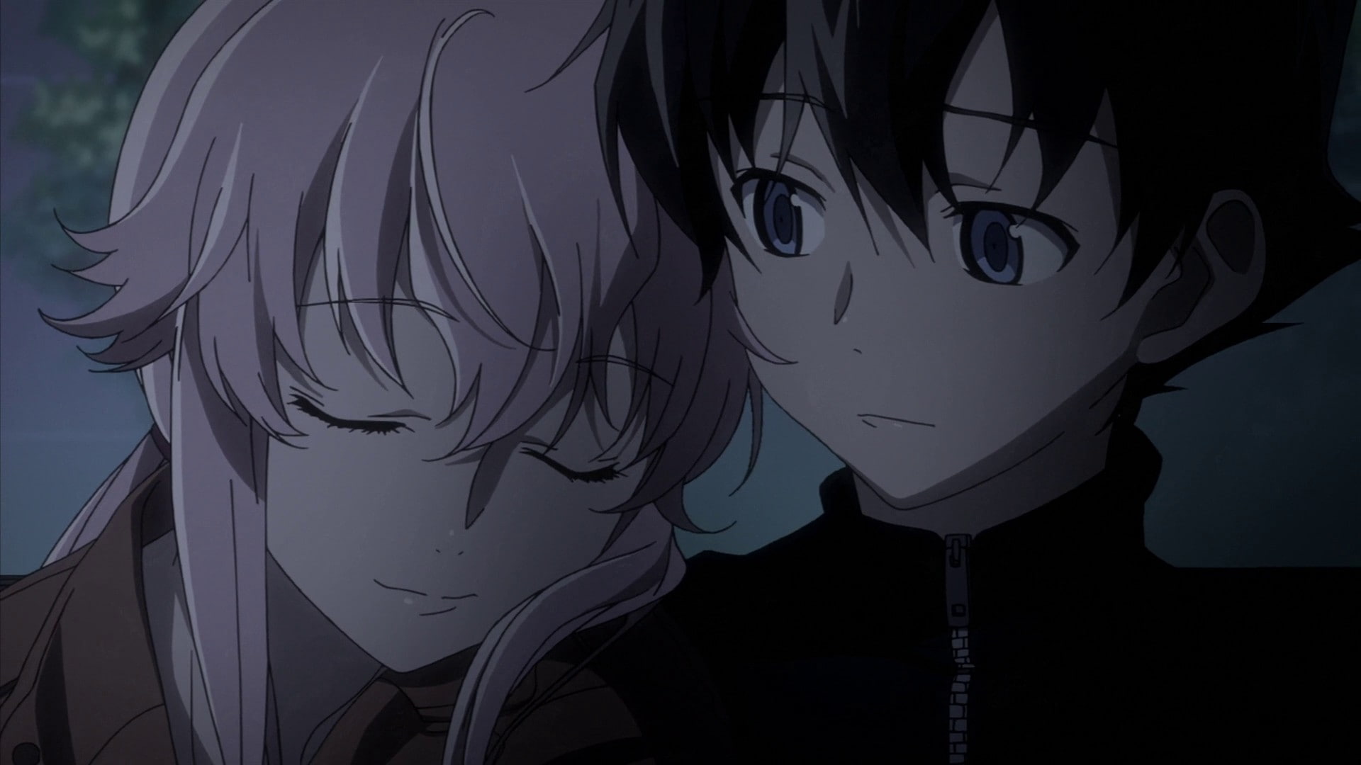 Amano Yukiteru, Mirai Nikki, 1080P, Gasai Yuno, HD Wallpaper