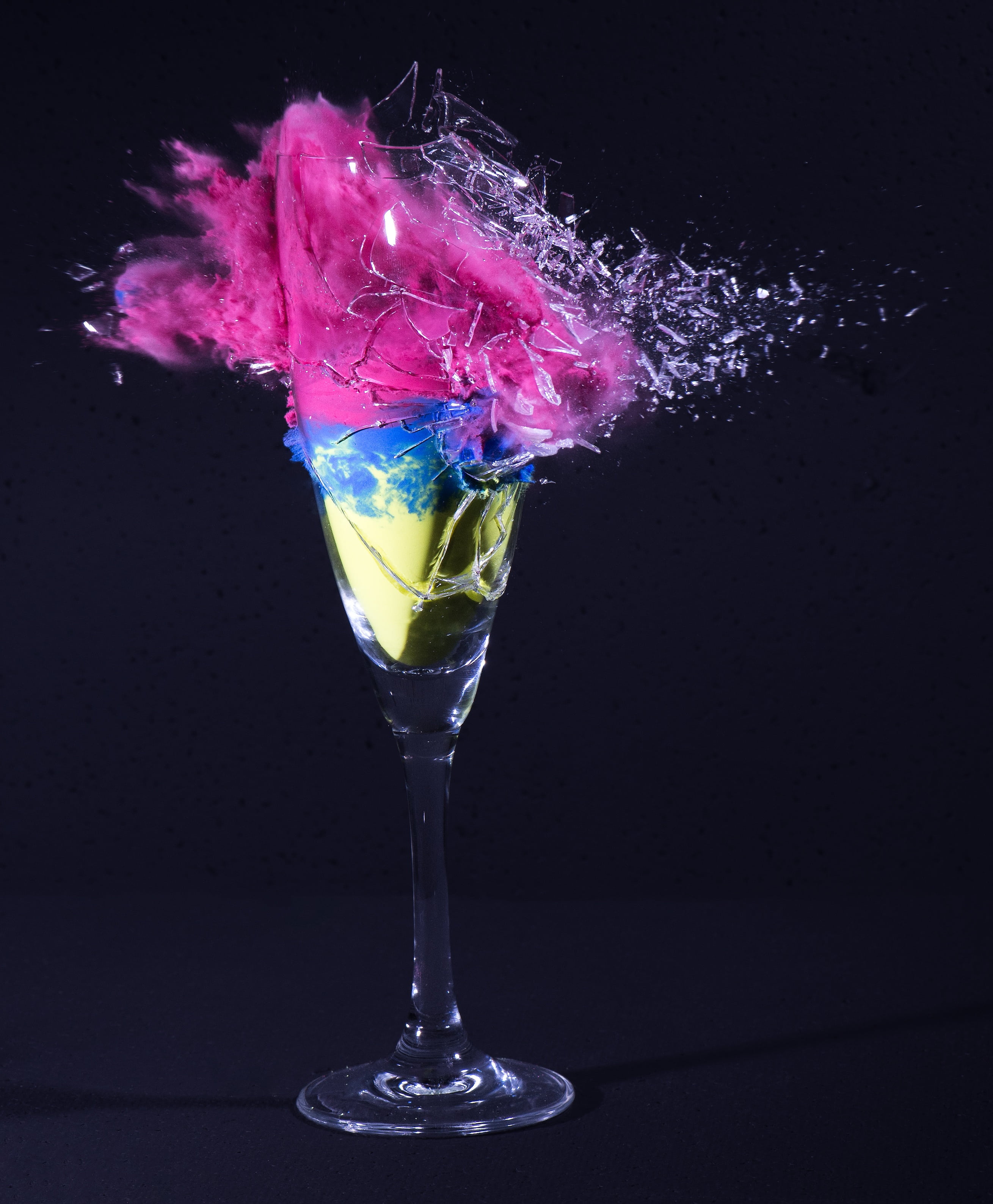 refreshment, purple, footed, household equipment, explosion, drinking glass, no people, food and drink, freshness, 2K, water, glass, splashing, abstract, Phone HD Wallpaper