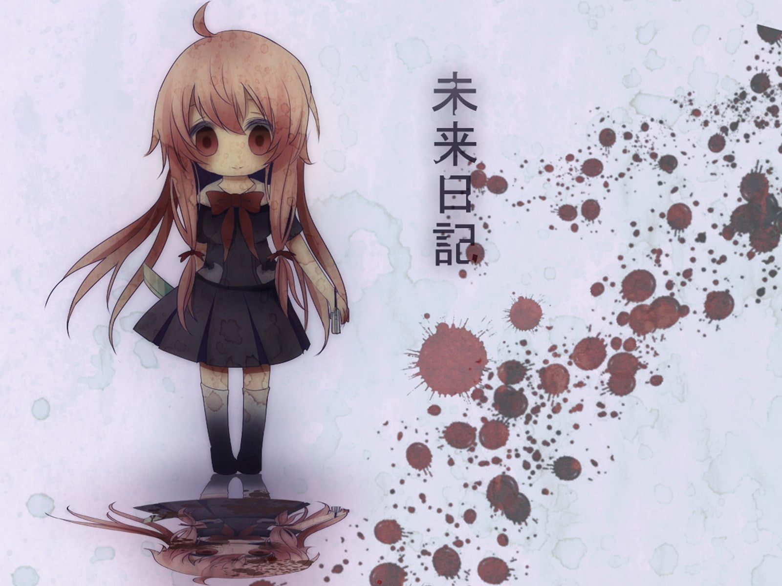 haired, hd, uniform, long, blonde, anime, mirai, nikki, girl, brown, character, cartoon/comic, 720P, HD Wallpaper
