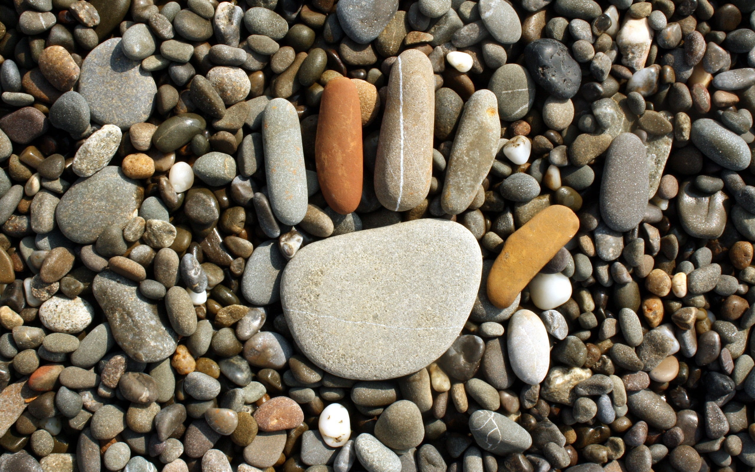 handprints rock pebbles nature, still life, pebble, day, full frame, stone, no people, emotion, textured, heart shape, stone - object, directly above, solid, HD Wallpaper