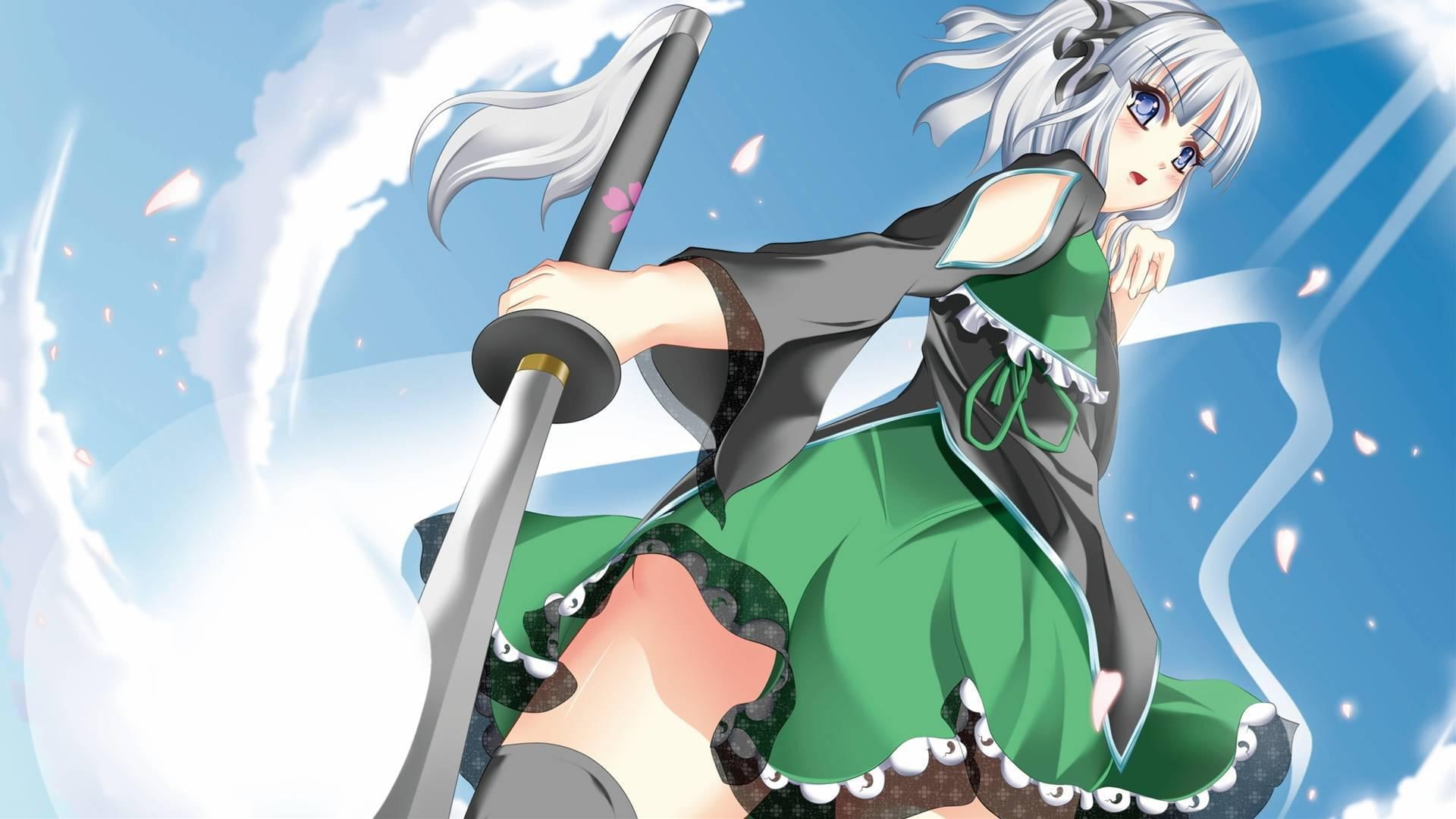 female, hair, 1920x1080, white, touhou, 1080P, character, soga no tojiko, project, tojiko, touhou project, soga, anime, cartoon, HD Wallpaper