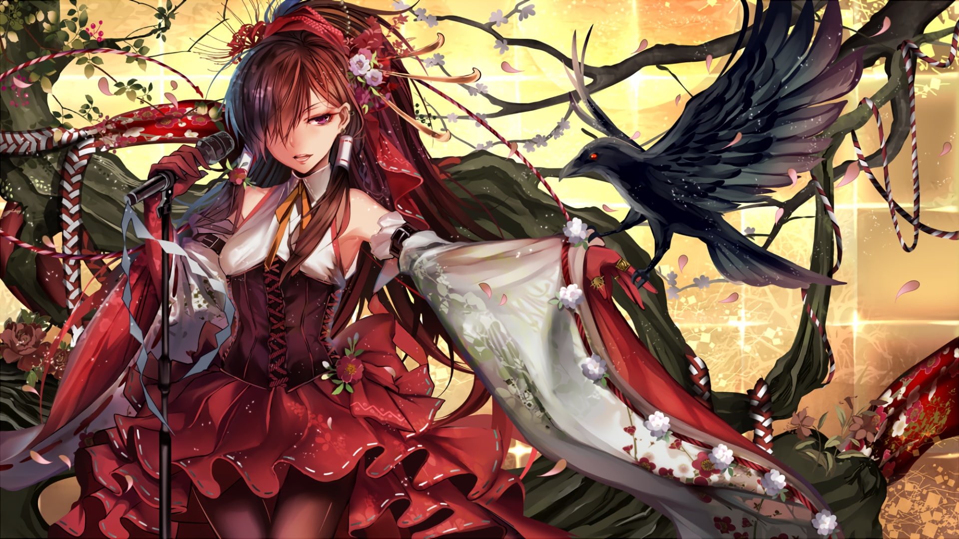1080P, touhou project, girl, anime, art, HD Wallpaper