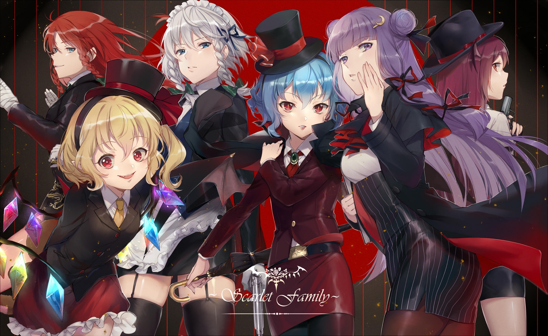 female likeness, hong meiling, art and craft, mask - disguise, arts culture and entertainment, remilia scarlet, human representation, creativity, touhou, HD Wallpaper