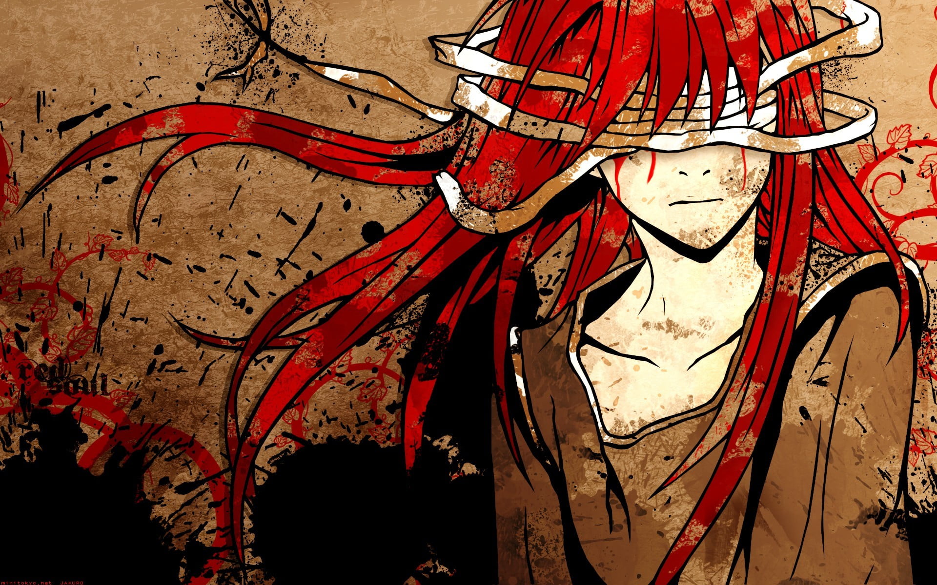 the past, face, anime girls, wall - building feature, The Red Soul, art and craft, wall, fantasy art, history, no people, architecture, male likeness, close-up, HD Wallpaper