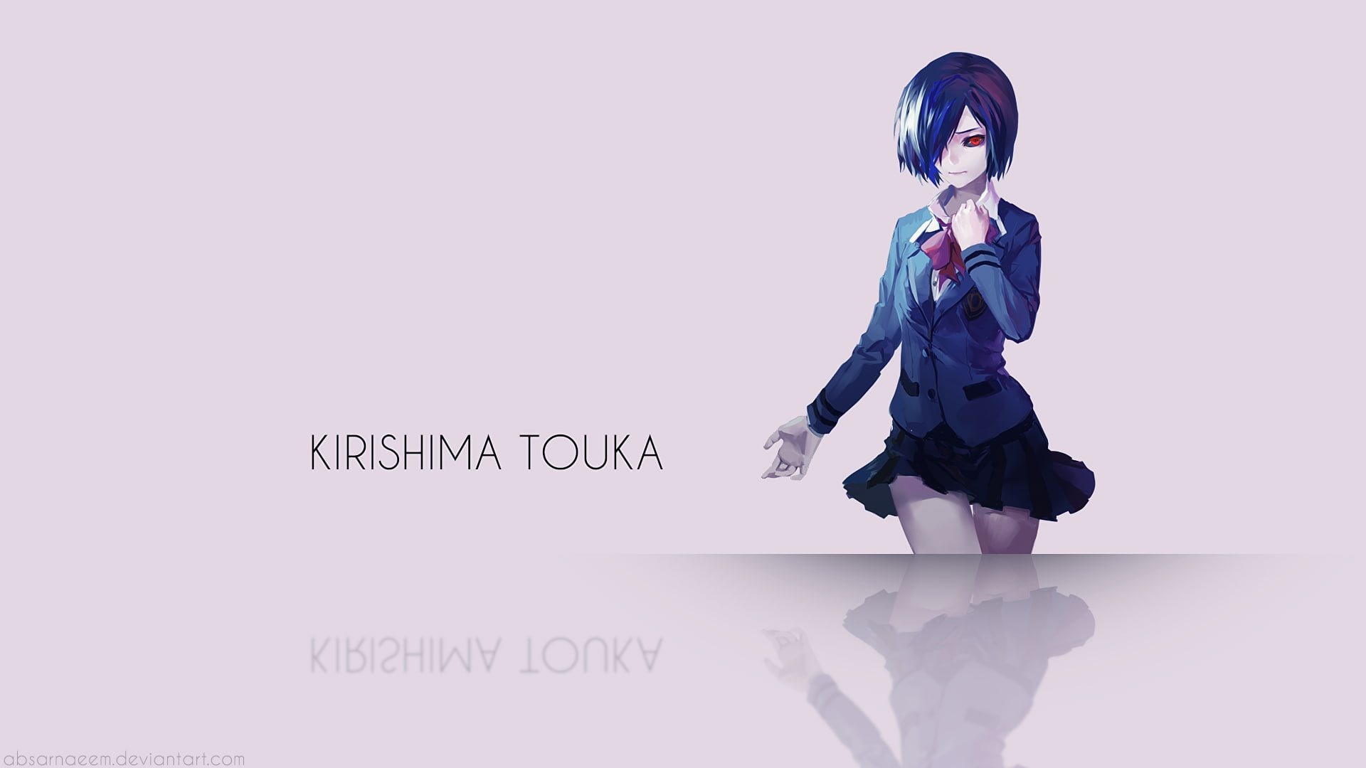 young adult, beautiful woman, text, portrait, side view, lifestyles, Anime Girls, Short Hair, adult, Red Eyes, anime, standing, casual clothing, one person, HD Wallpaper