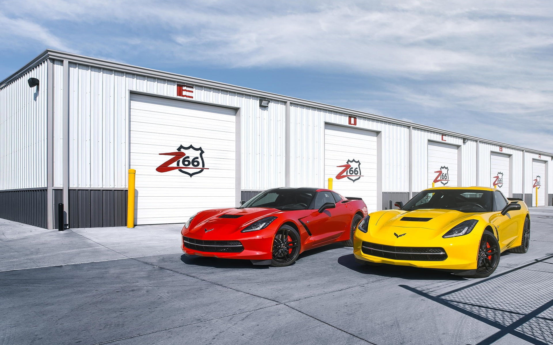 Red, Chevrolet, Corvette, 1080P, Stingray, sports, supercars, Supercar, Yellow, coup, c, HD Wallpaper