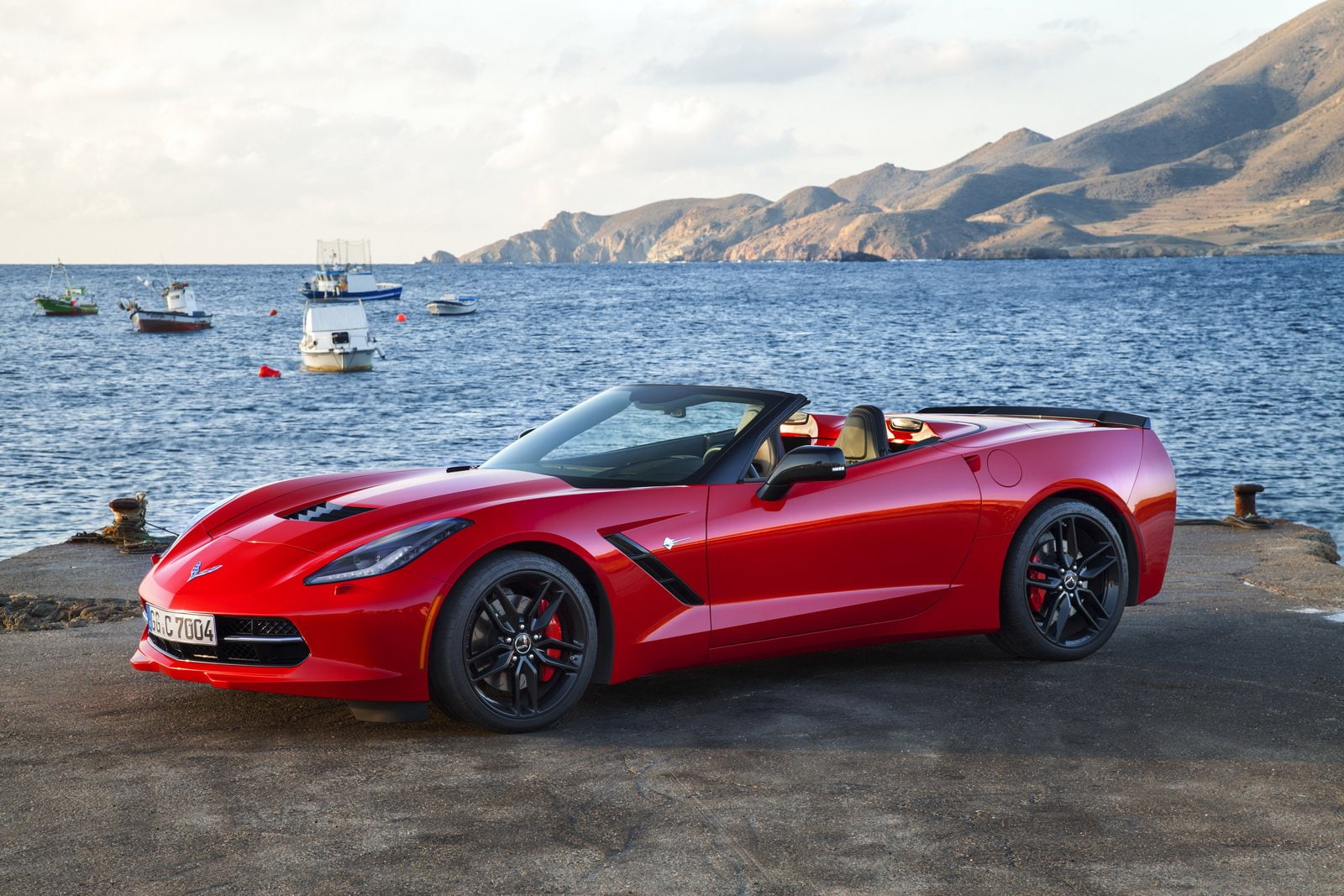 2015, cabriolet, red, chevrolet, stingray, corvette, 720P, usa, cars, convertible, chevy, HD Wallpaper
