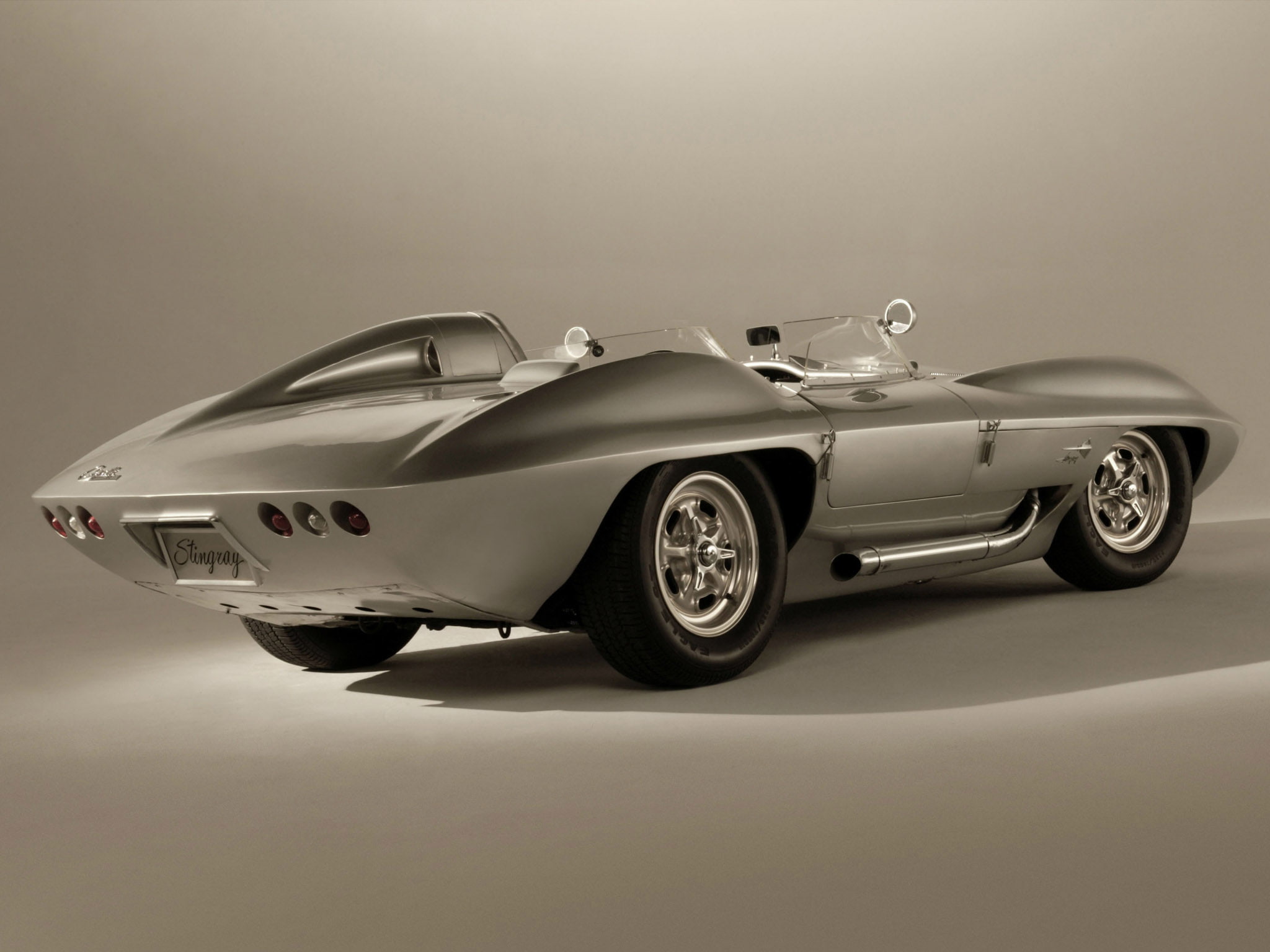 retro, 1080P, racer, racing, muscle, chevrolet, supercar, 1959, supercars, concept, stingray, corvette, race, HD Wallpaper
