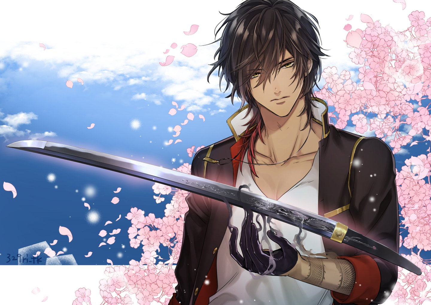 ranbu, date-gumi, touken, anime, game, 720P, series, male, characters, boys, cool, HD Wallpaper