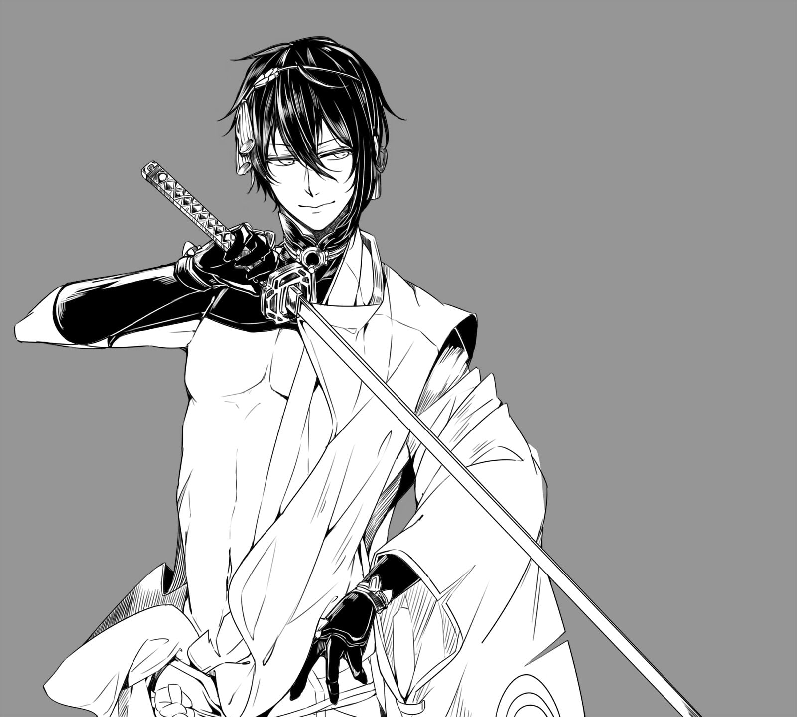 ranbu, munechika, touken, mikazuki, 720P, HD Wallpaper