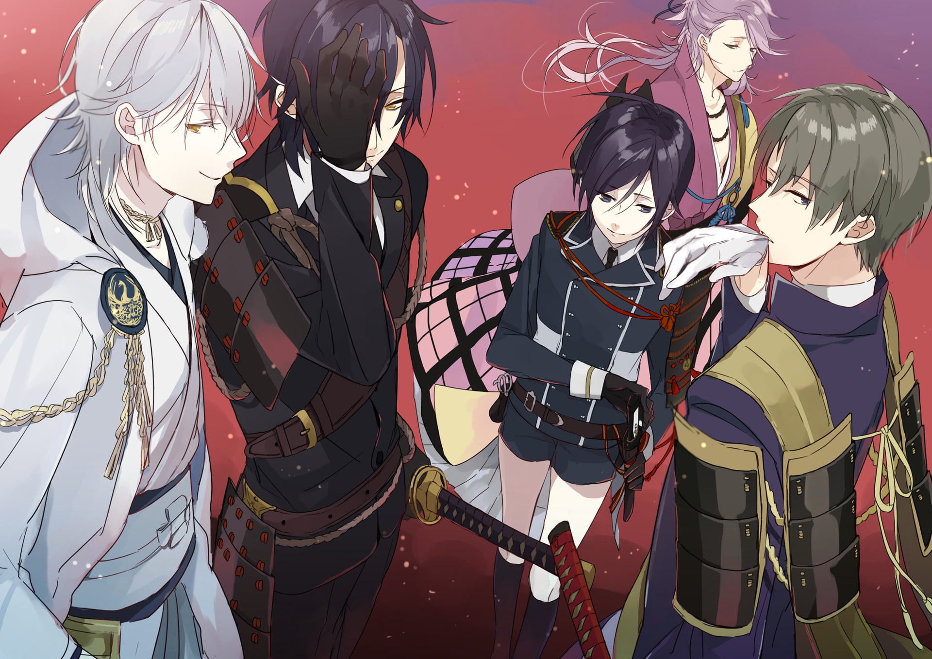 men, 1080P, touken ranbu, Anime, emotion, lifestyles, arts culture and entertainment, adult, people, multi colored, outdoors, real people, protection, HD Wallpaper