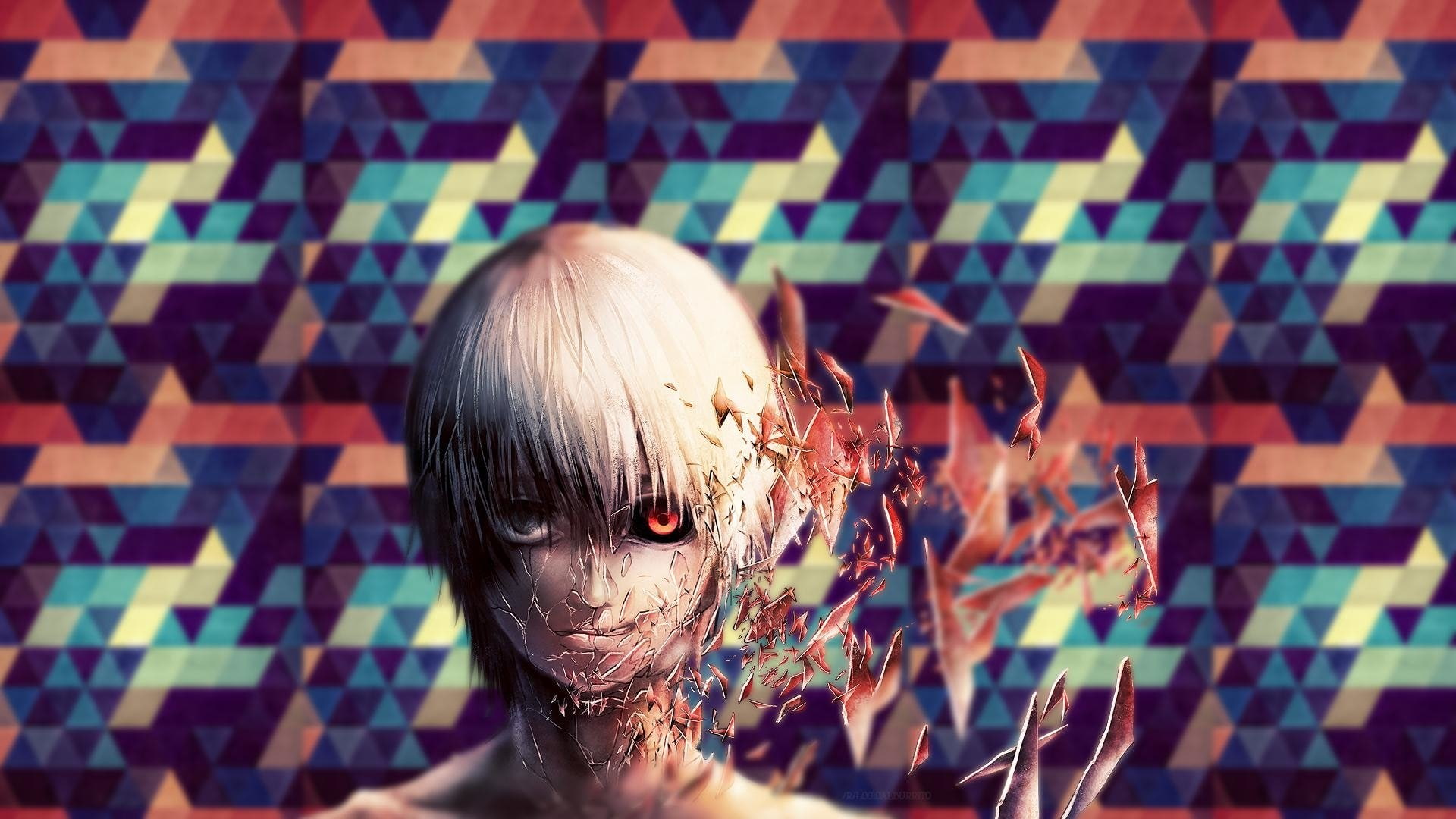 1080P, Anime, Ken Kaneki, Tokyo Ghoul, HD Wallpaper