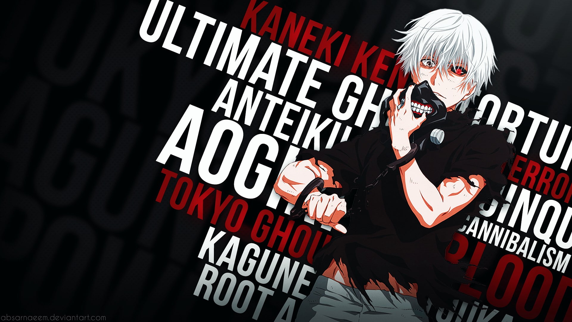 Kaneki Ken, 1080P, Anime Boys, anime, Tokyo Ghoul, HD Wallpaper