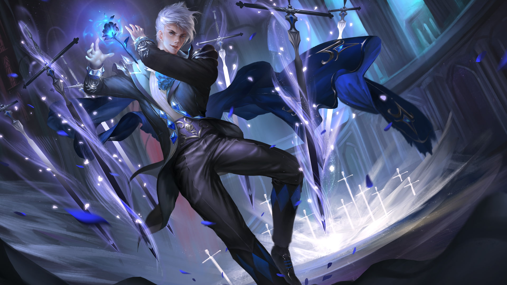 king, glory, phone, 1080P, dance, swords, hd, zheng, ying, master, HD Wallpaper