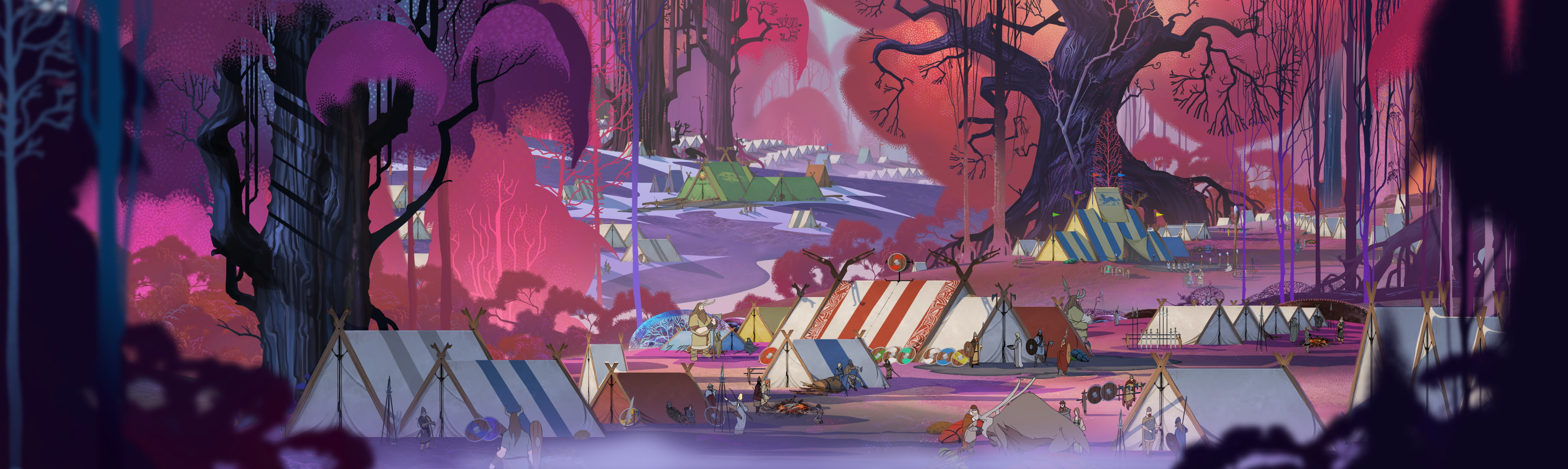 digital art, artwork, 4K, The Banner Saga, concept art, video games, HD Wallpaper