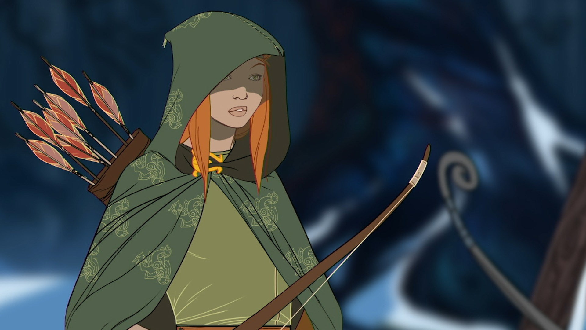 the banner saga 2, female likeness, representation, 1080P, craft, focus on foreground, male likeness, close-up, creativity, sky, human representation, HD Wallpaper
