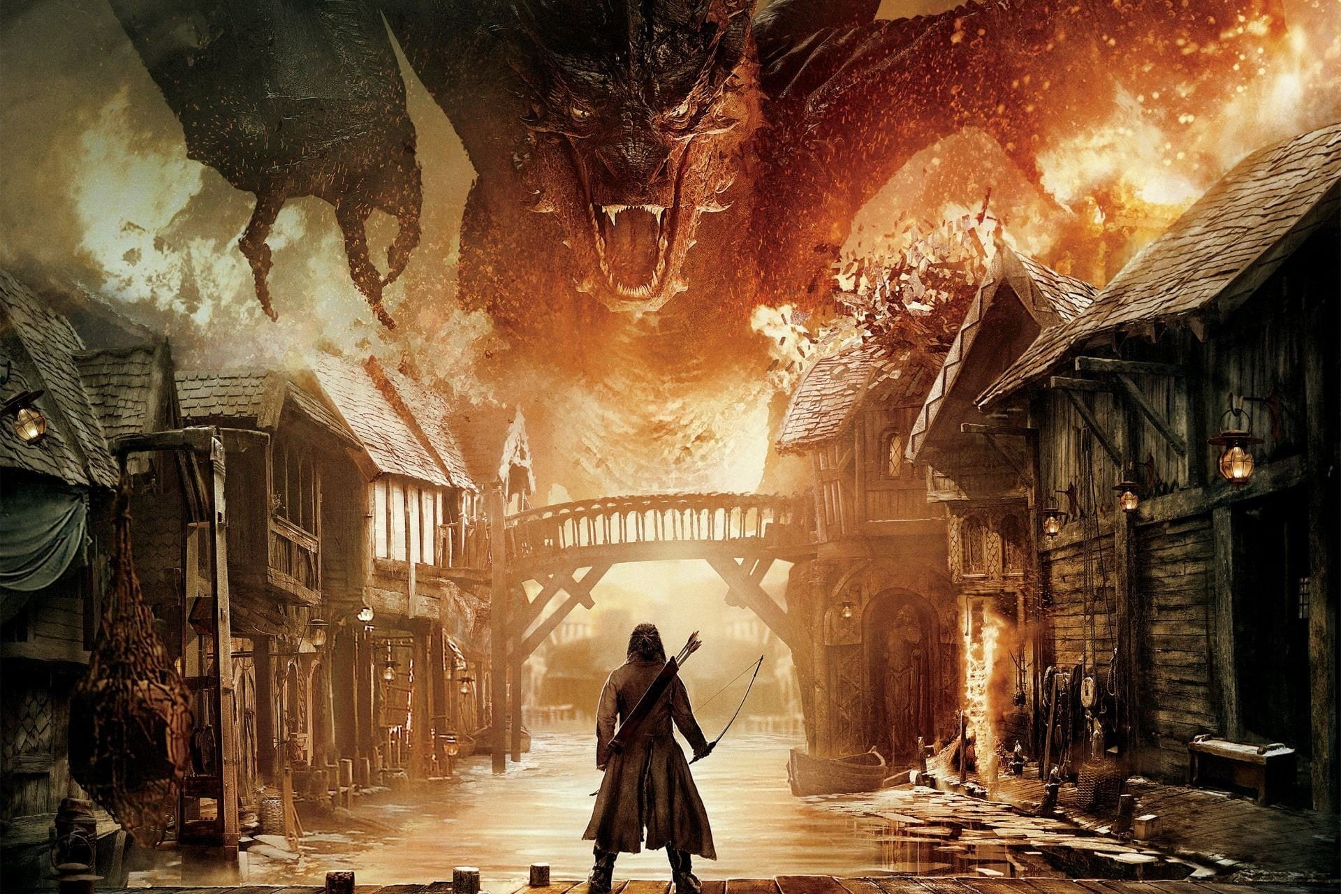 dragon, 1080P, The Hobbit: The Battle Of The Five Armies, The Hobbit, Smaug, HD Wallpaper