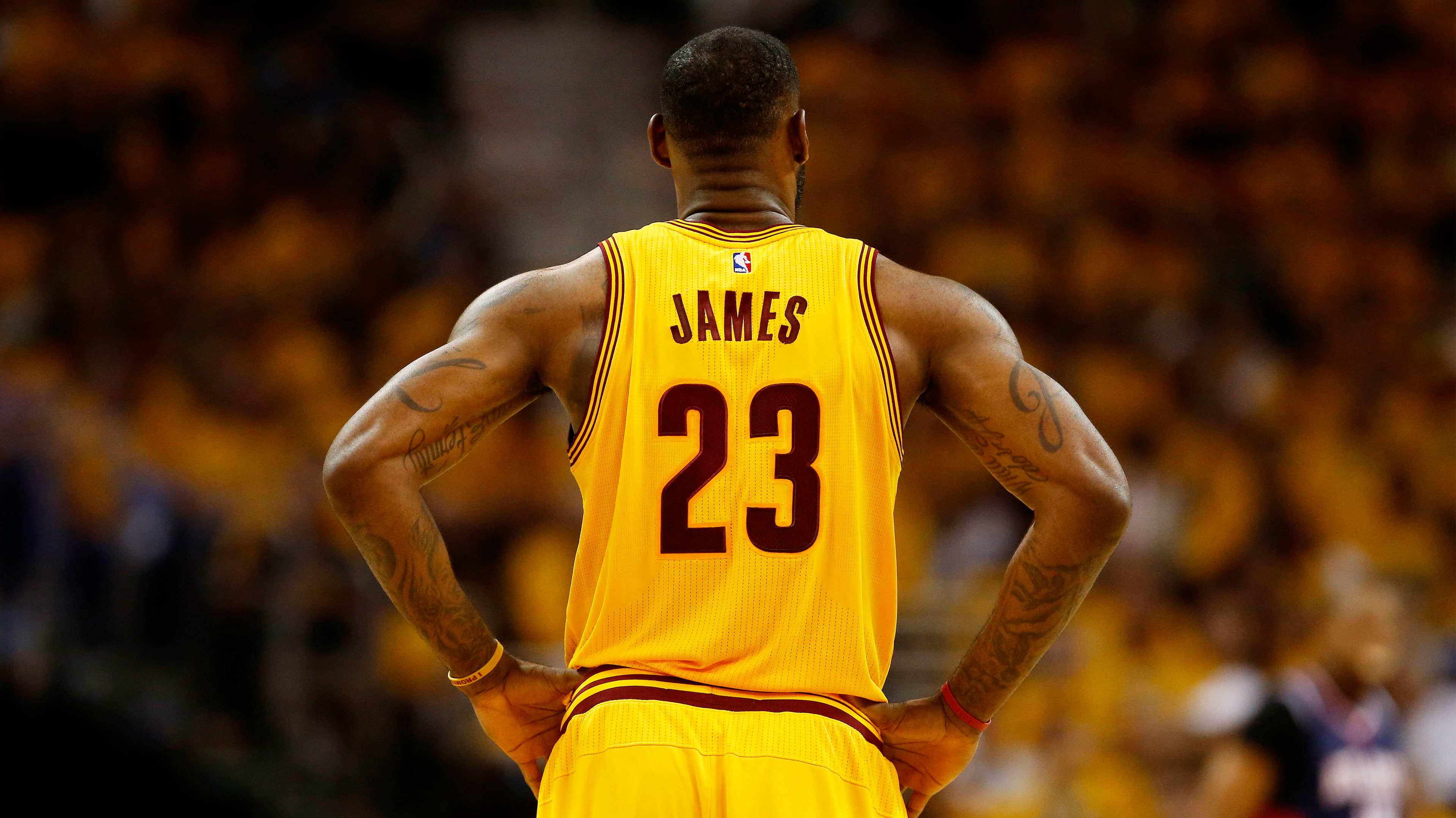 sport, James, sportsman, competition, men, sports uniform, muscular build, young adult, Cleveland, strength, rear view, adult, athlete, Cavaliers, Lebron, HD Wallpaper