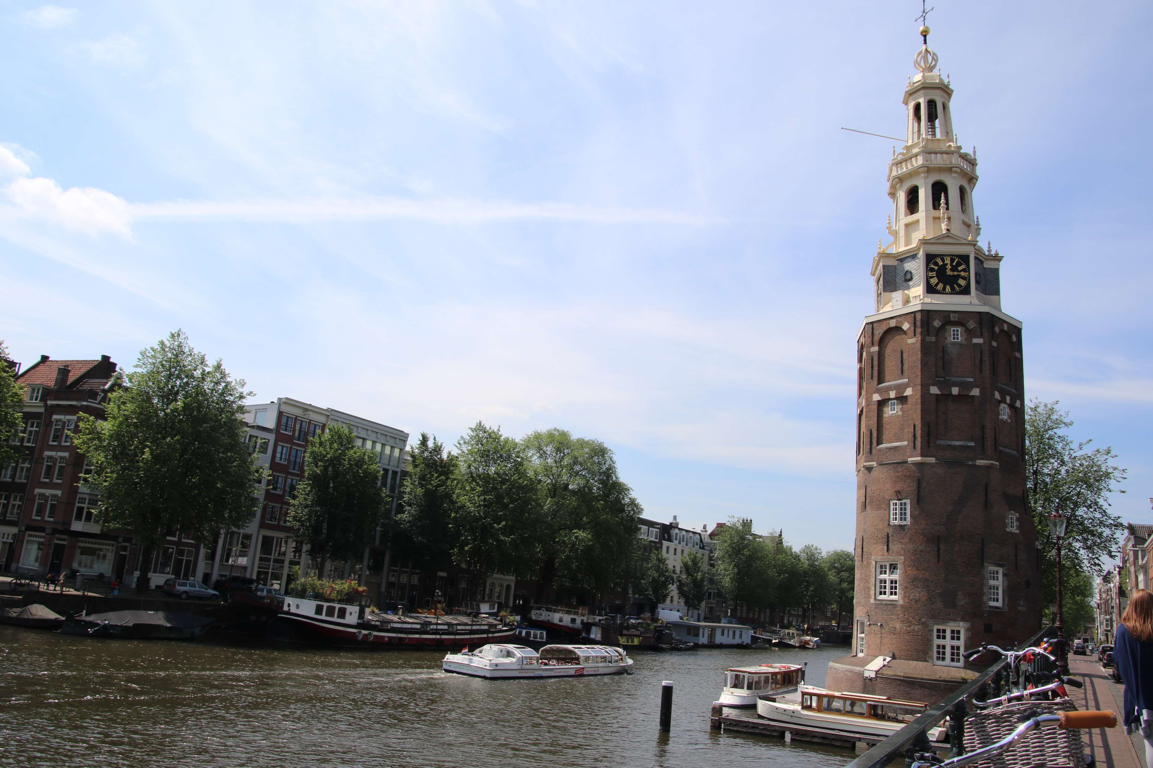 gracht, no people, houses, tradiotional, architecture, tower, mode of transportation, water, nautical vessel, passenger craft, building exterior, blue sky, HD Wallpaper