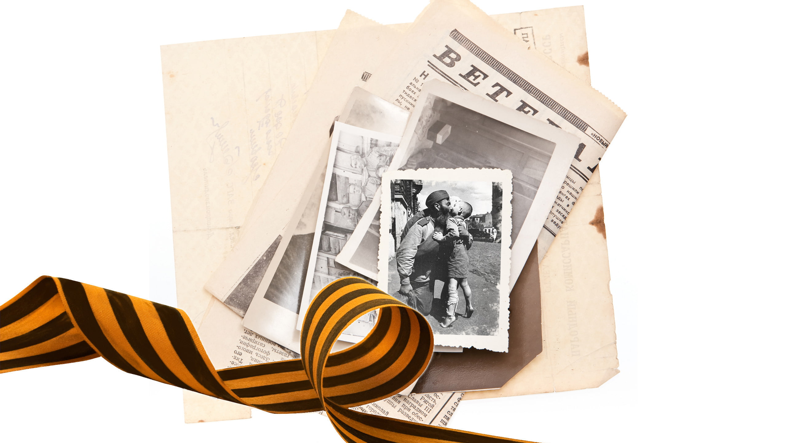 newspaper, ribbon, George ribbon, victory day, child, May 9, holiday, memory, 2K, photo, meeting, soldiers, HD Wallpaper