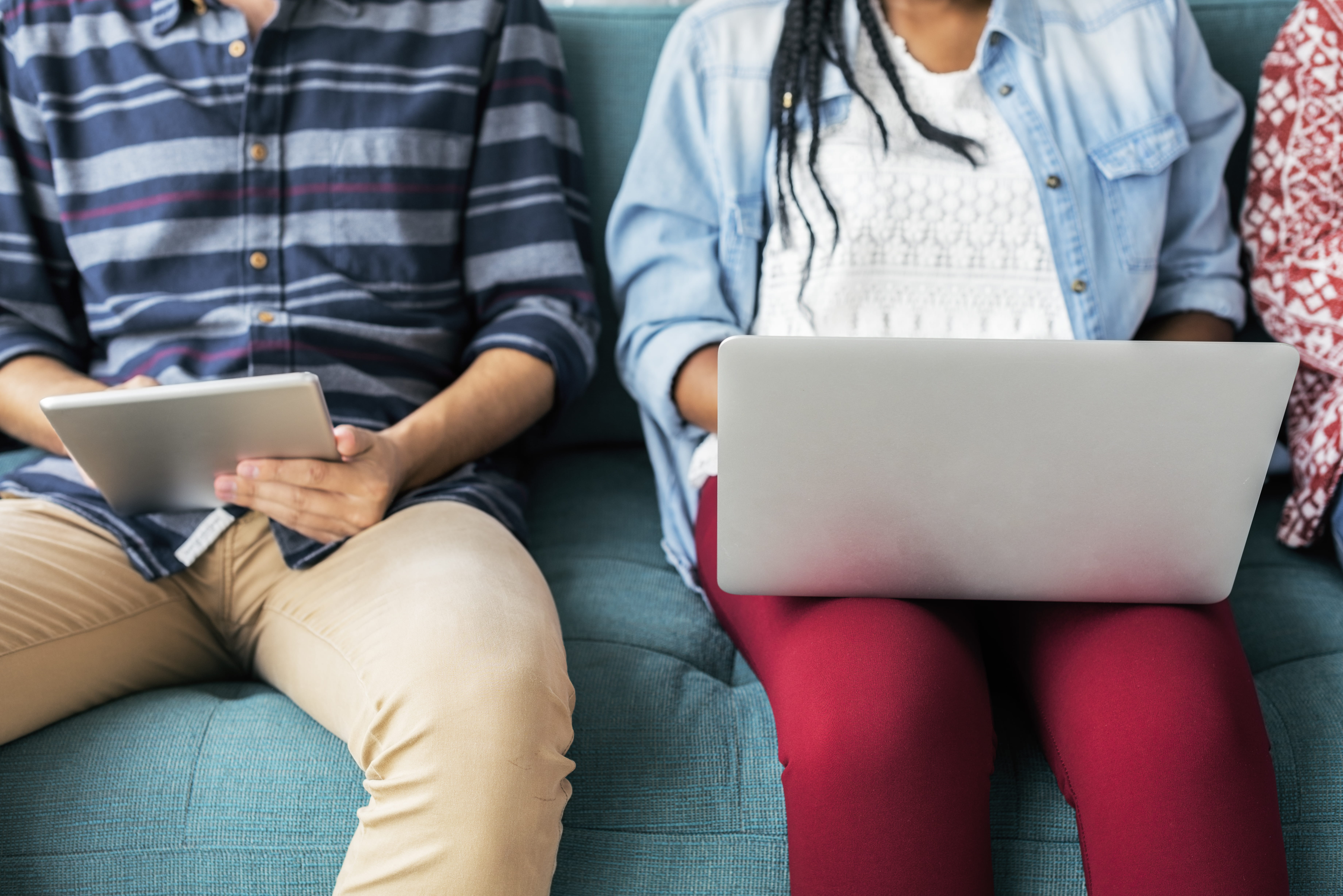 students, typing, lifestyle, internet, women, young, sit, seat, laptop, browsing, touch screen, technology, couch, using laptop, communication, digital tablet, HD Wallpaper