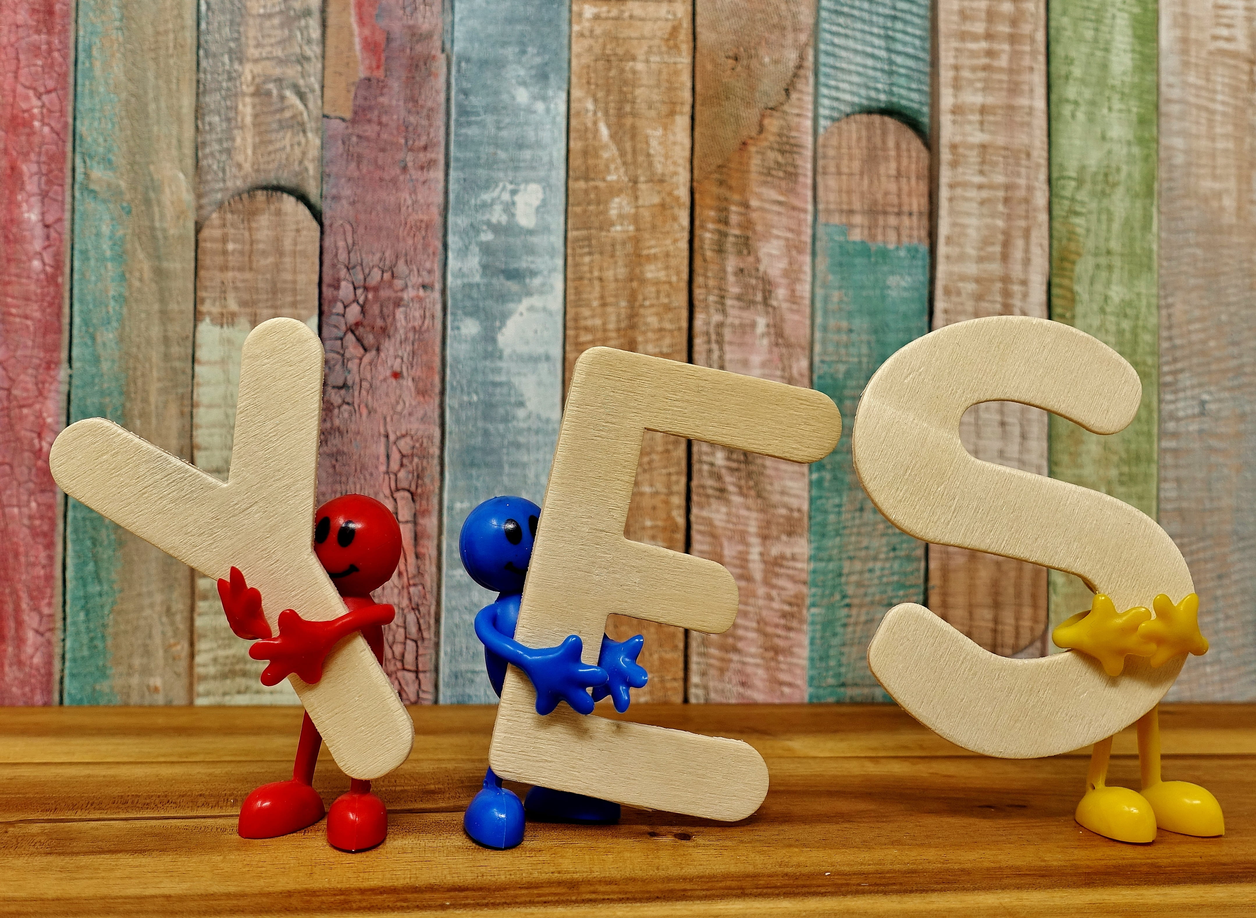 toy, males, positive, figures, funny, letters, letter, 4K, creativity, thumbs up, day, representation, wood - material, toy block, freestanding, holding, HD Wallpaper