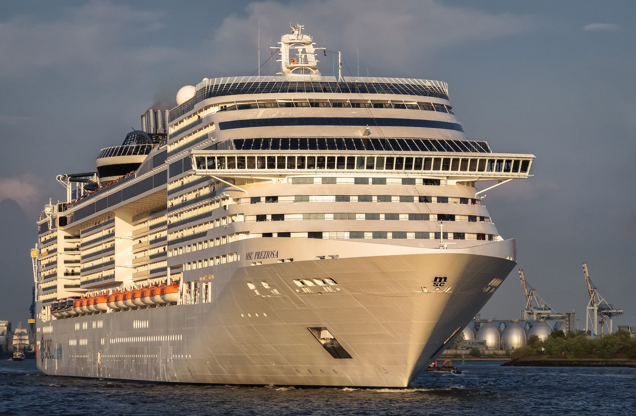 Cruise Ship, MSC Preziosa, Cruise Ships, 1080P, HD Wallpaper