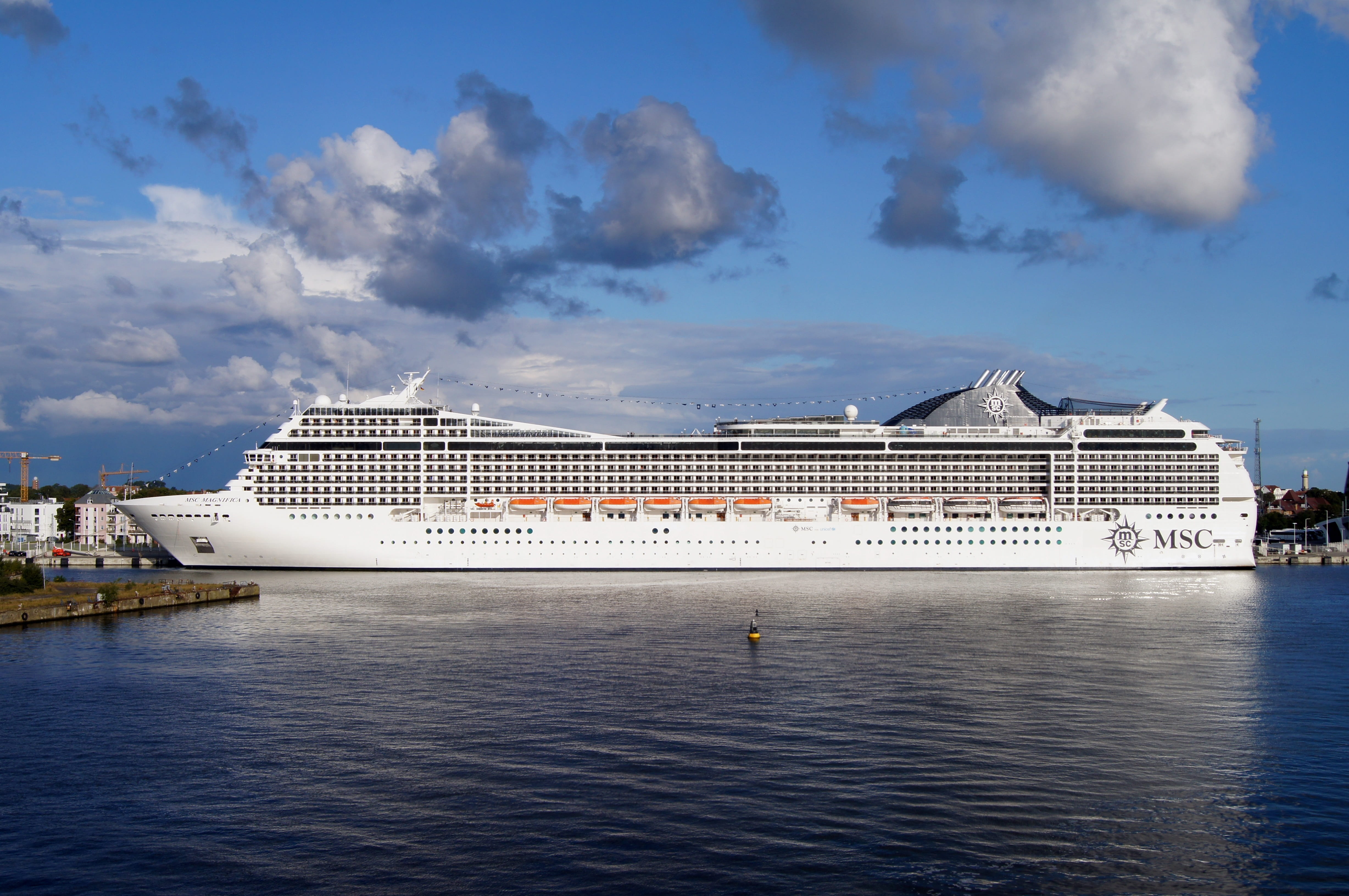 passenger craft, sky, freight transportation, mode of transportation, water, cloud - sky, craft, transportation, sea, no people, waterfront, cruise ship, HD Wallpaper