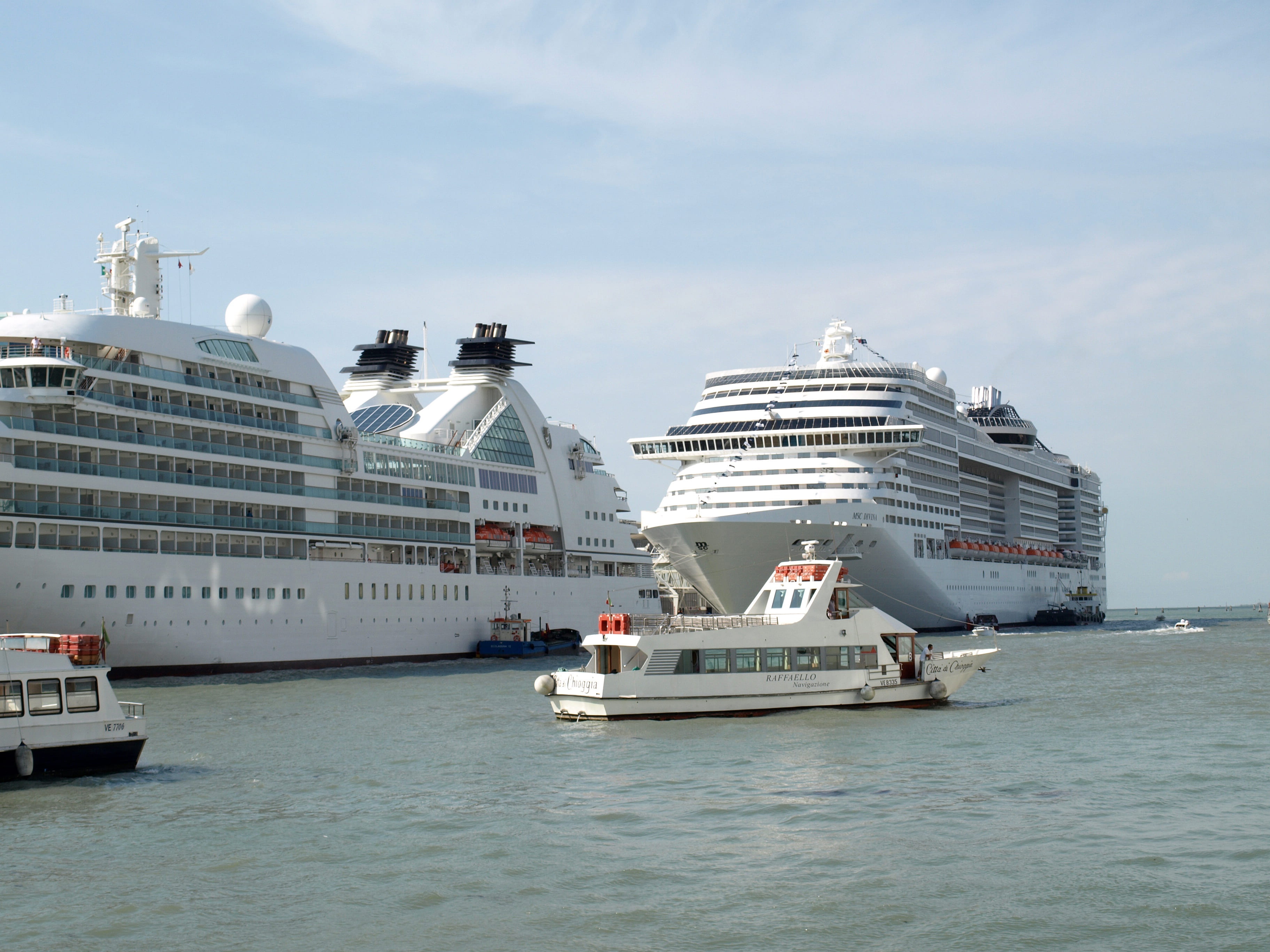 outdoors, water, sea, nautical vessel, transportation, sky, cruise, boat, no people, ship, port, msc cruises, nature, building exterior, passenger craft, HD Wallpaper