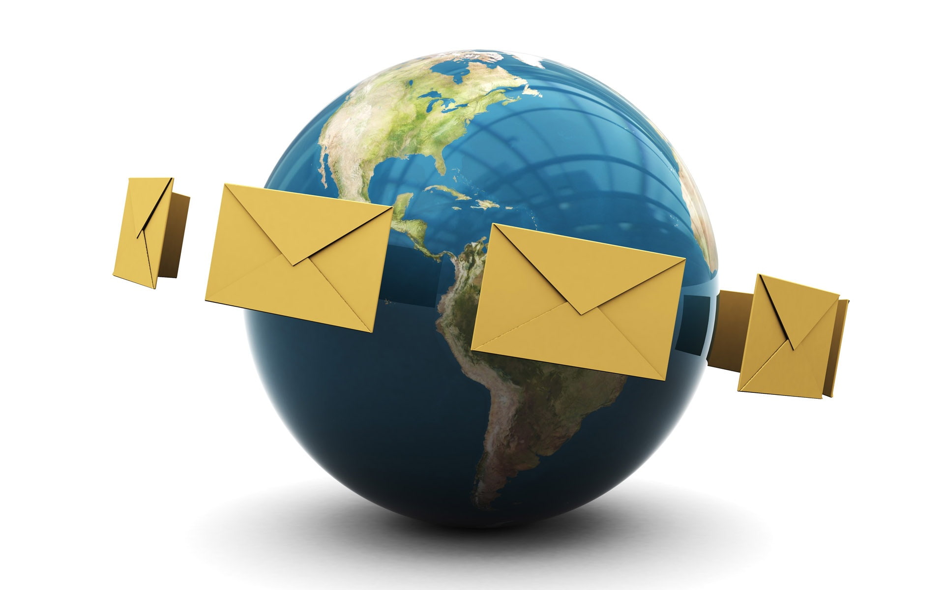 Earth, 1080P, d, around, 3D, e, Mail, HD Wallpaper